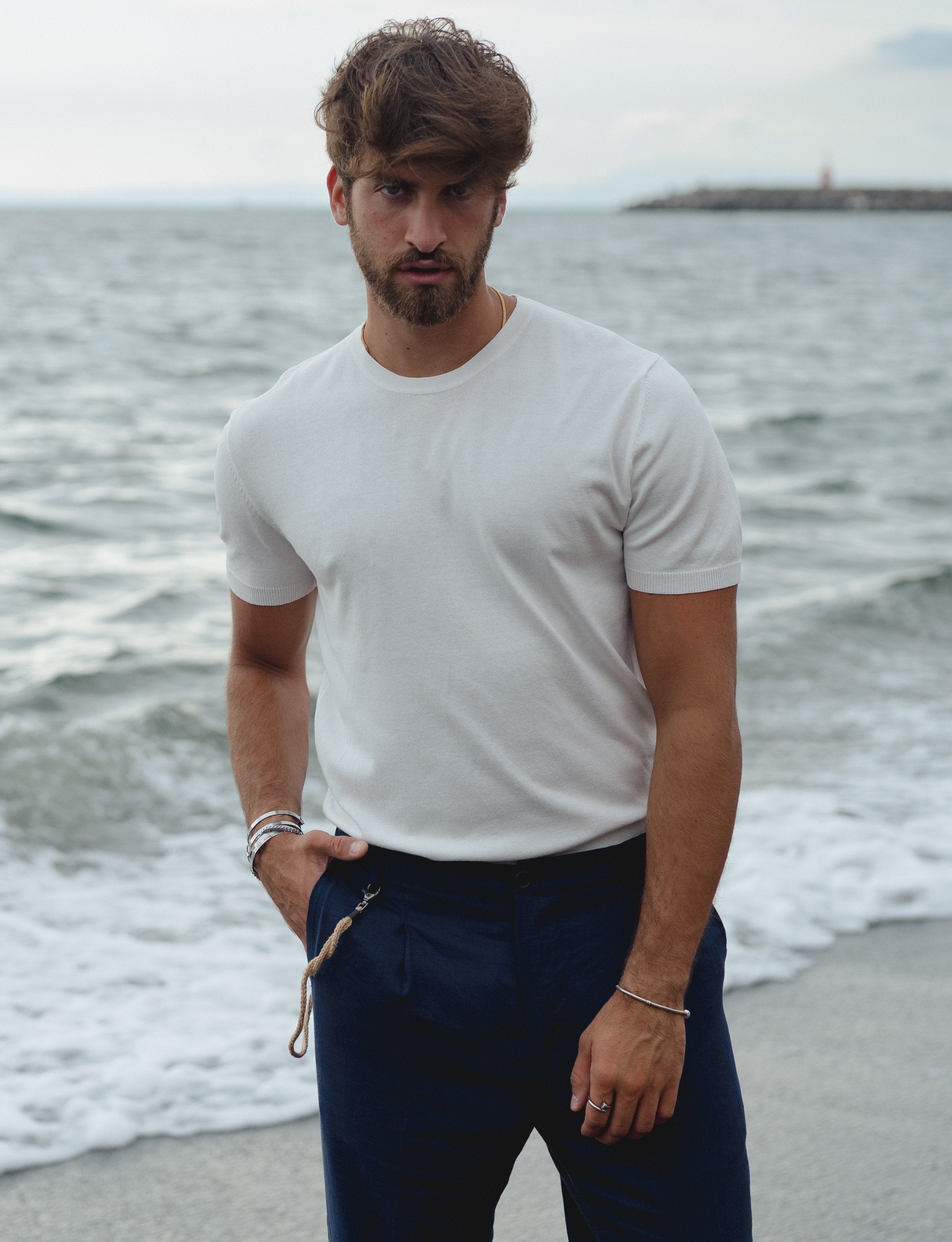 4sold T-Shirt Uomo In Cotone - Basic E Comoda - 3