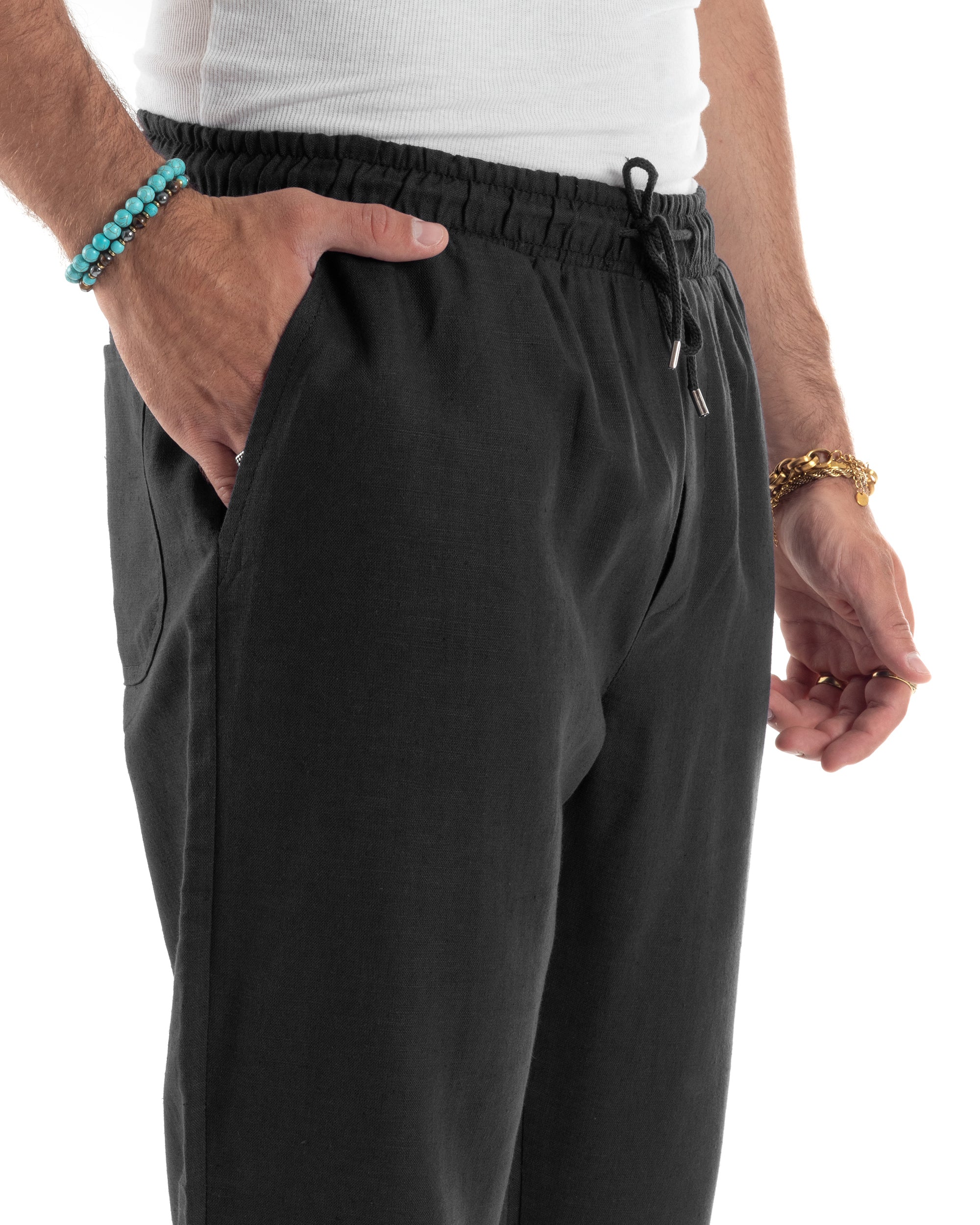 Pantalaccio Lino Regular Fit P6335A