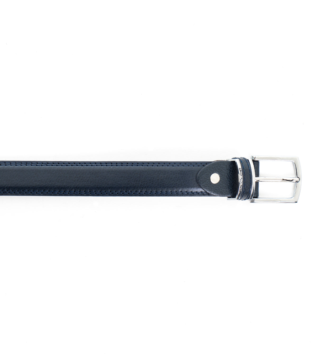 Cintura Uomo Larga Cinta Fibbia in Metallo Regolabile Blu Ecopelle Martellata GIOSAL-A2083A