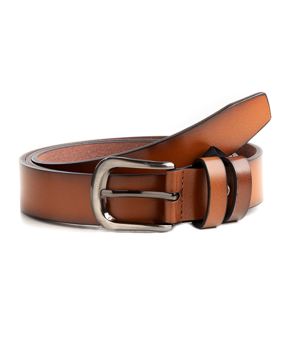 Cintura Uomo Larga Cinta Fibbia in Metallo Regolabile Marrone Ecopelle GIOSAL-A2106A