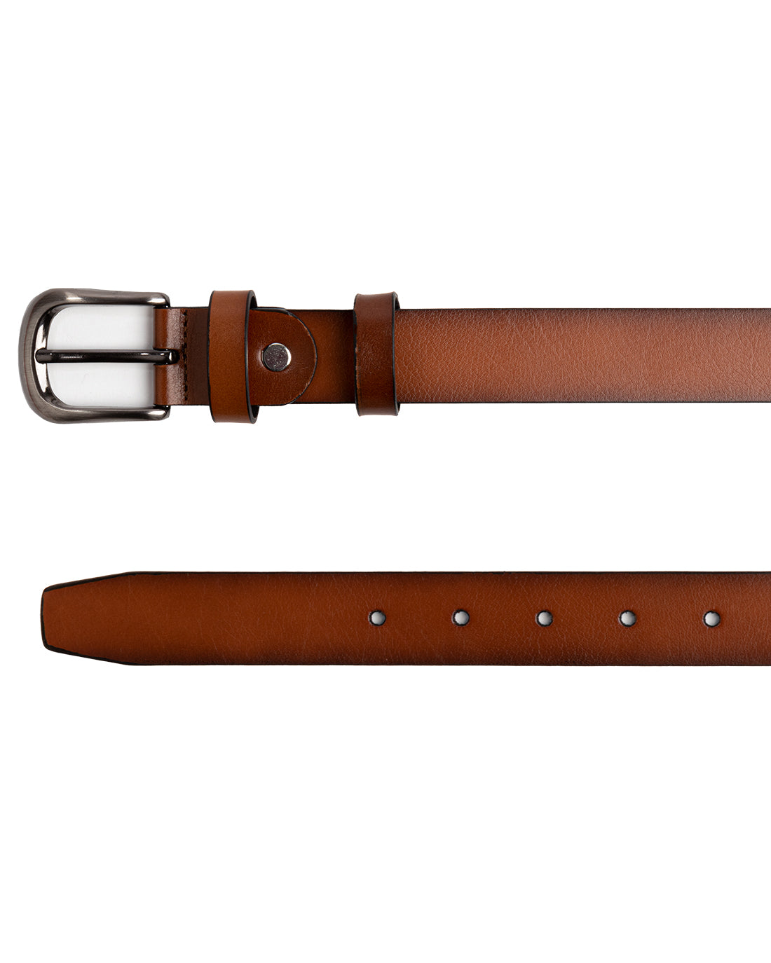 Cintura Uomo Larga Cinta Fibbia in Metallo Regolabile Marrone Ecopelle GIOSAL-A2106A