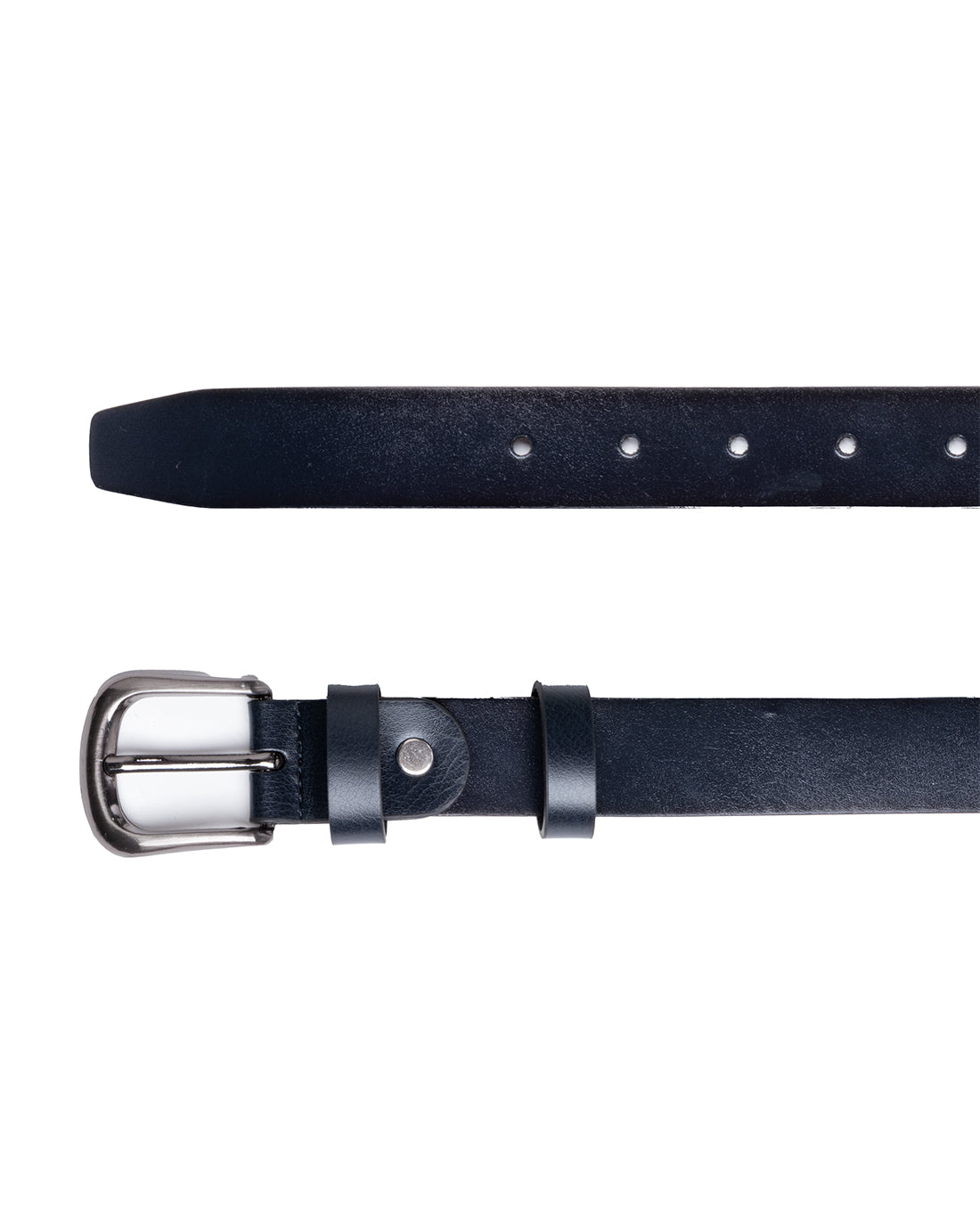 Cintura Uomo Larga Cinta Fibbia in Metallo Regolabile Blu Ecopelle GIOSAL-A2107A