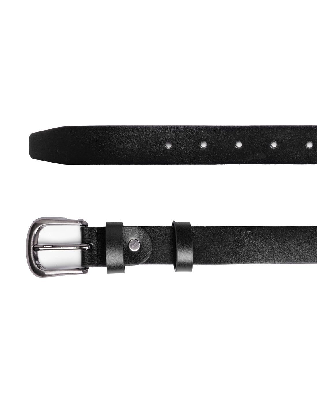 Cintura Uomo Larga Cinta Fibbia in Metallo Regolabile Nero Ecopelle GIOSAL-A2108A