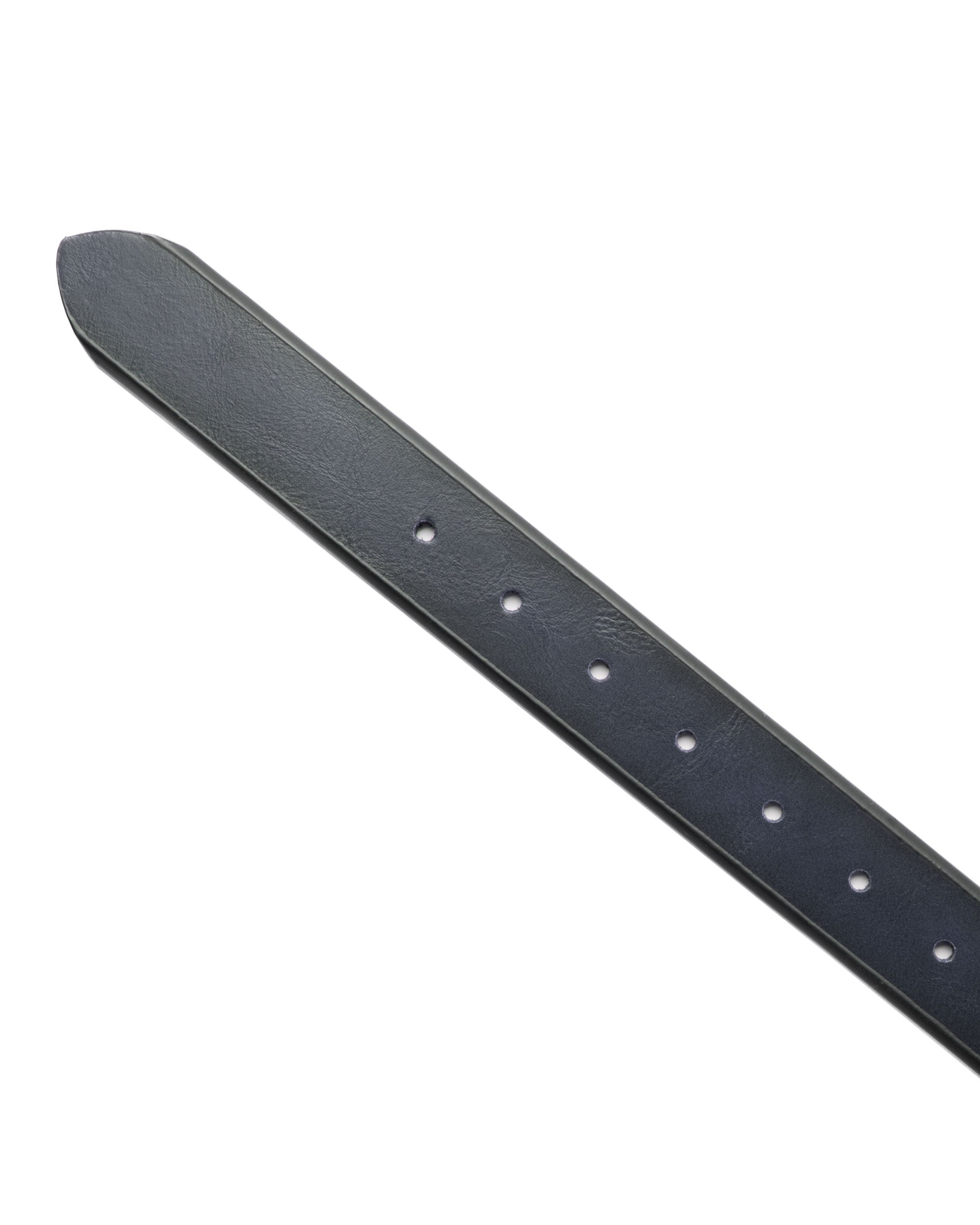 Cintura Uomo Larga Cinta Reversibile Fibbia in Metallo Regolabile Ecopelle Martellata Bicolore Blu GIOSAL-A2125A