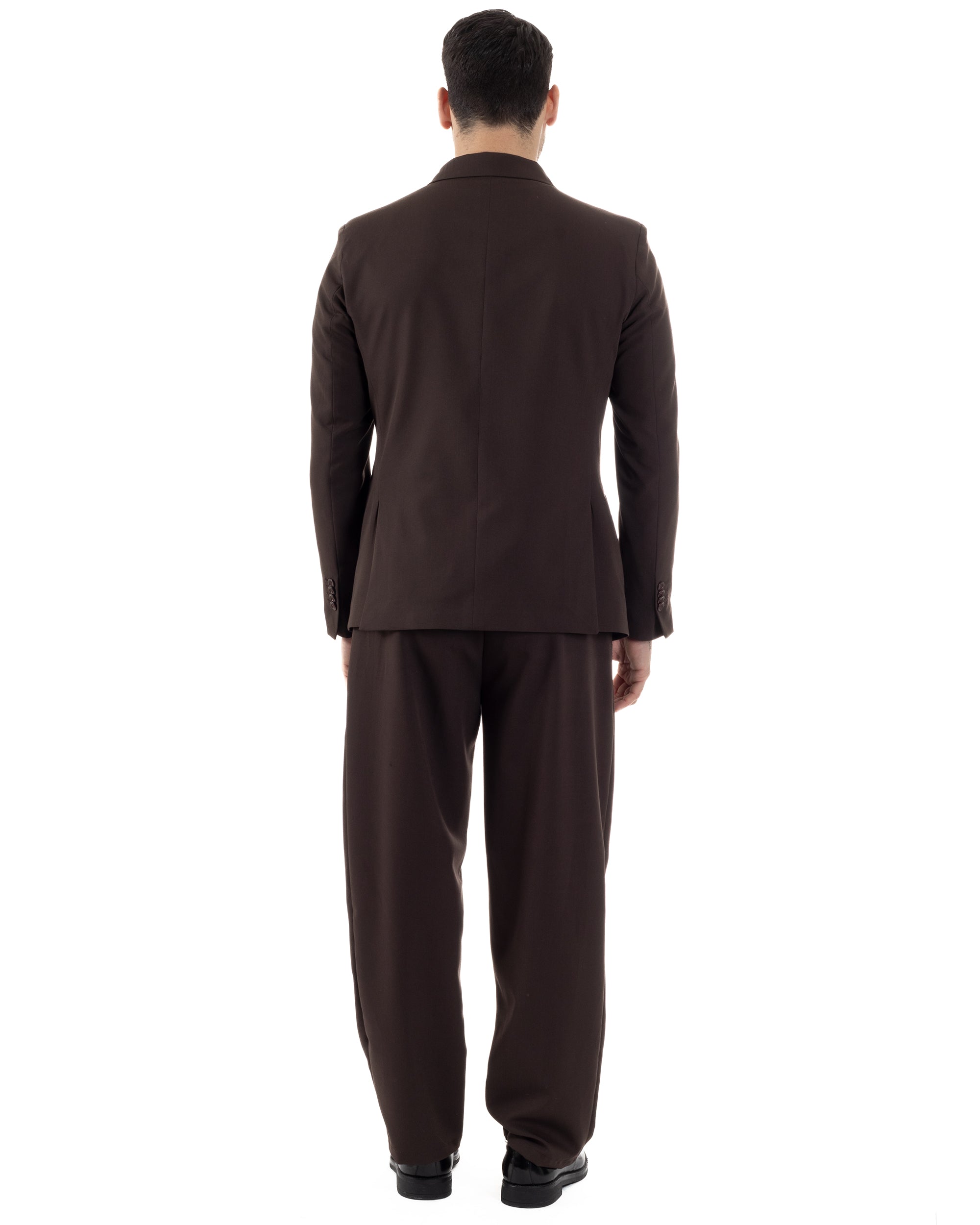 Men's Double Breasted Suit Suit Jacket Pants Buttons Lapels Satin Blue Elegant Tuxedo GIOSAL-AE1050A