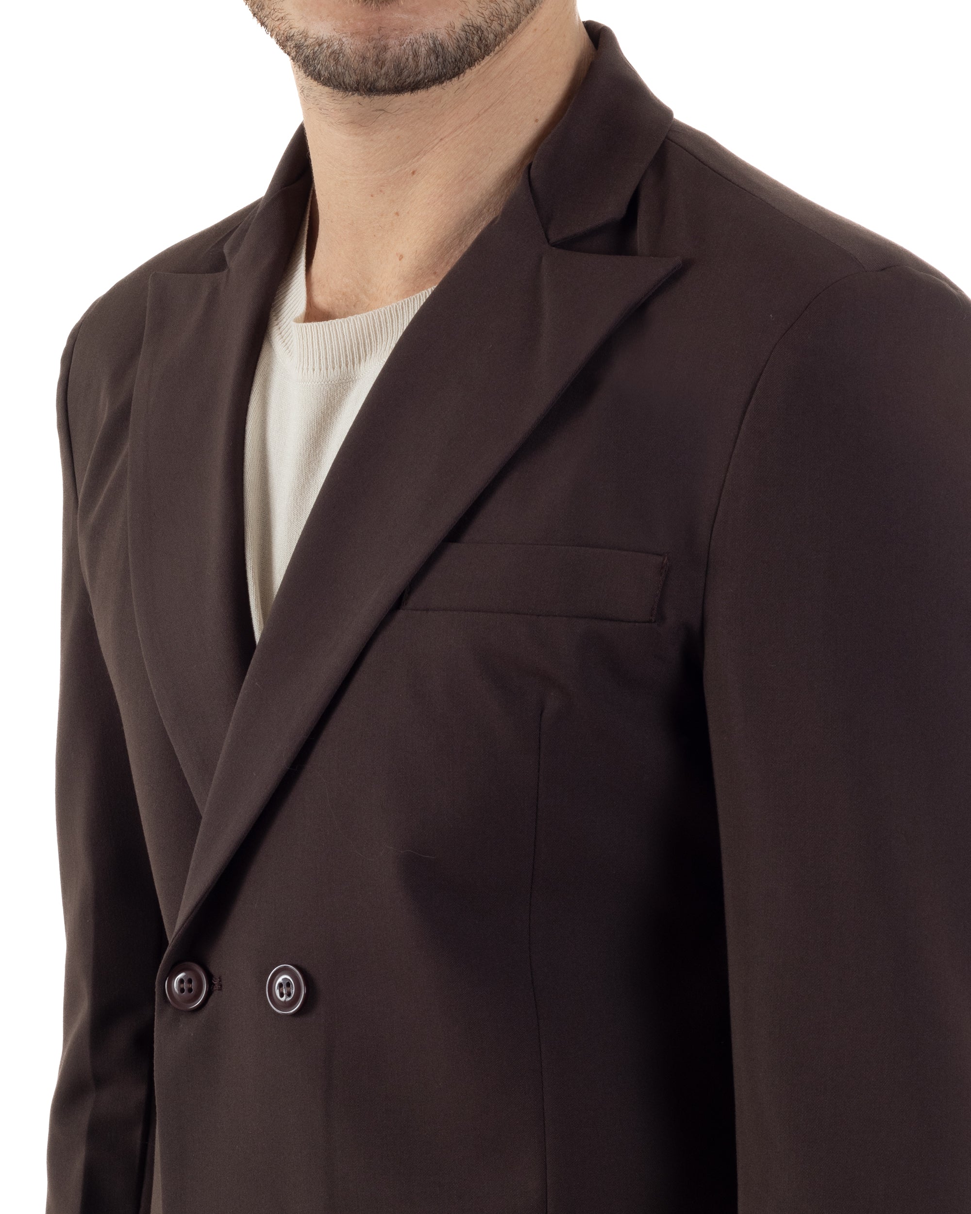 Men's Double Breasted Suit Suit Jacket Pants Buttons Lapels Satin Blue Elegant Tuxedo GIOSAL-AE1050A