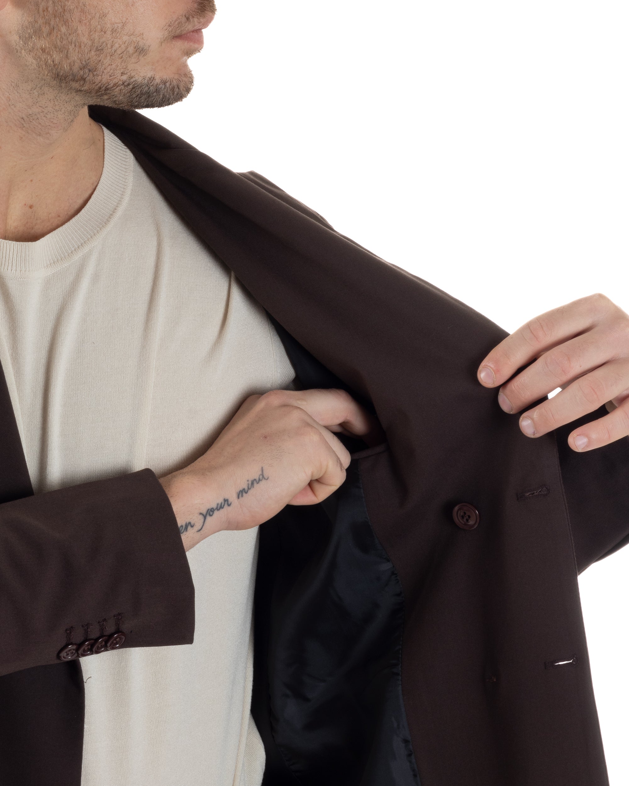 Men's Double Breasted Suit Suit Jacket Pants Buttons Lapels Satin Blue Elegant Tuxedo GIOSAL-AE1050A