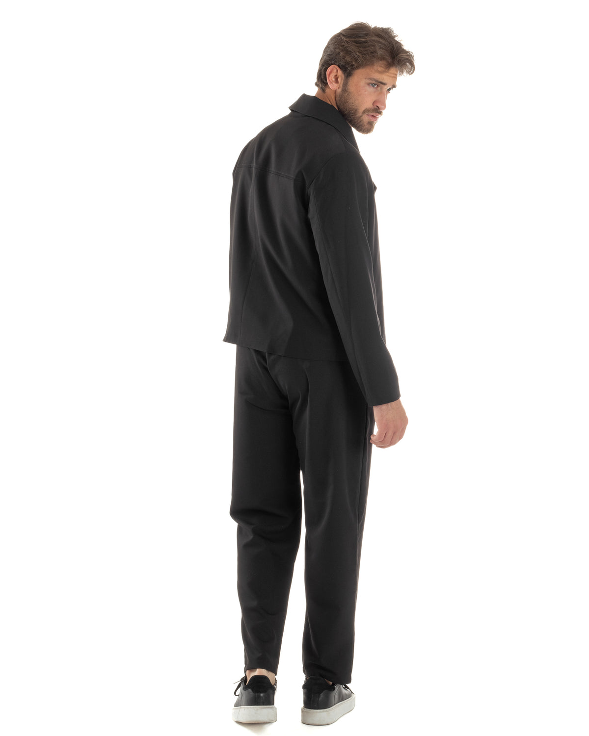 Men's Double Breasted Suit Suit Jacket Pants Buttons Lapels Satin Blue Elegant Tuxedo GIOSAL-AE1050A