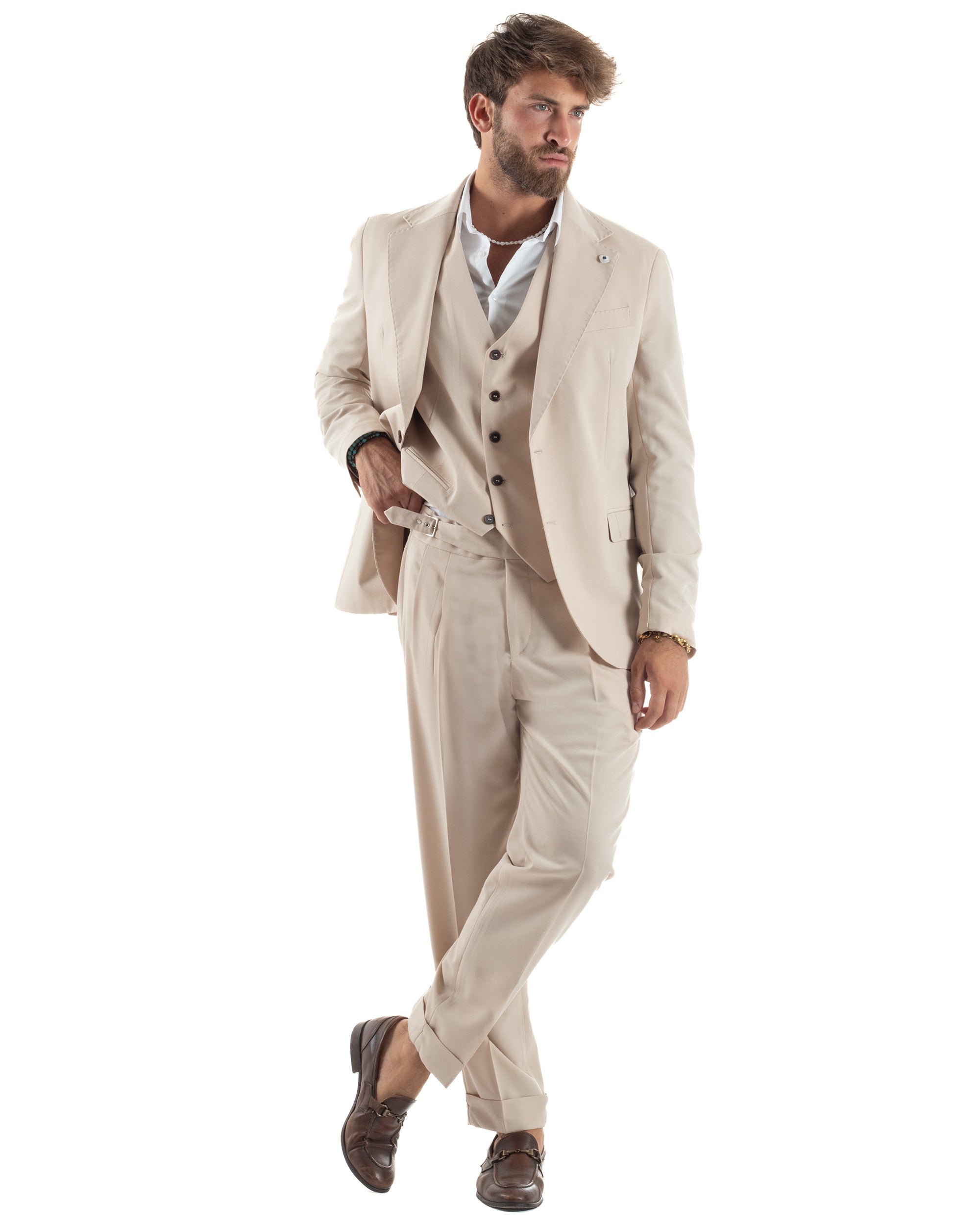 Abito Sartoriale Monopetto Con Gilet AE1166A