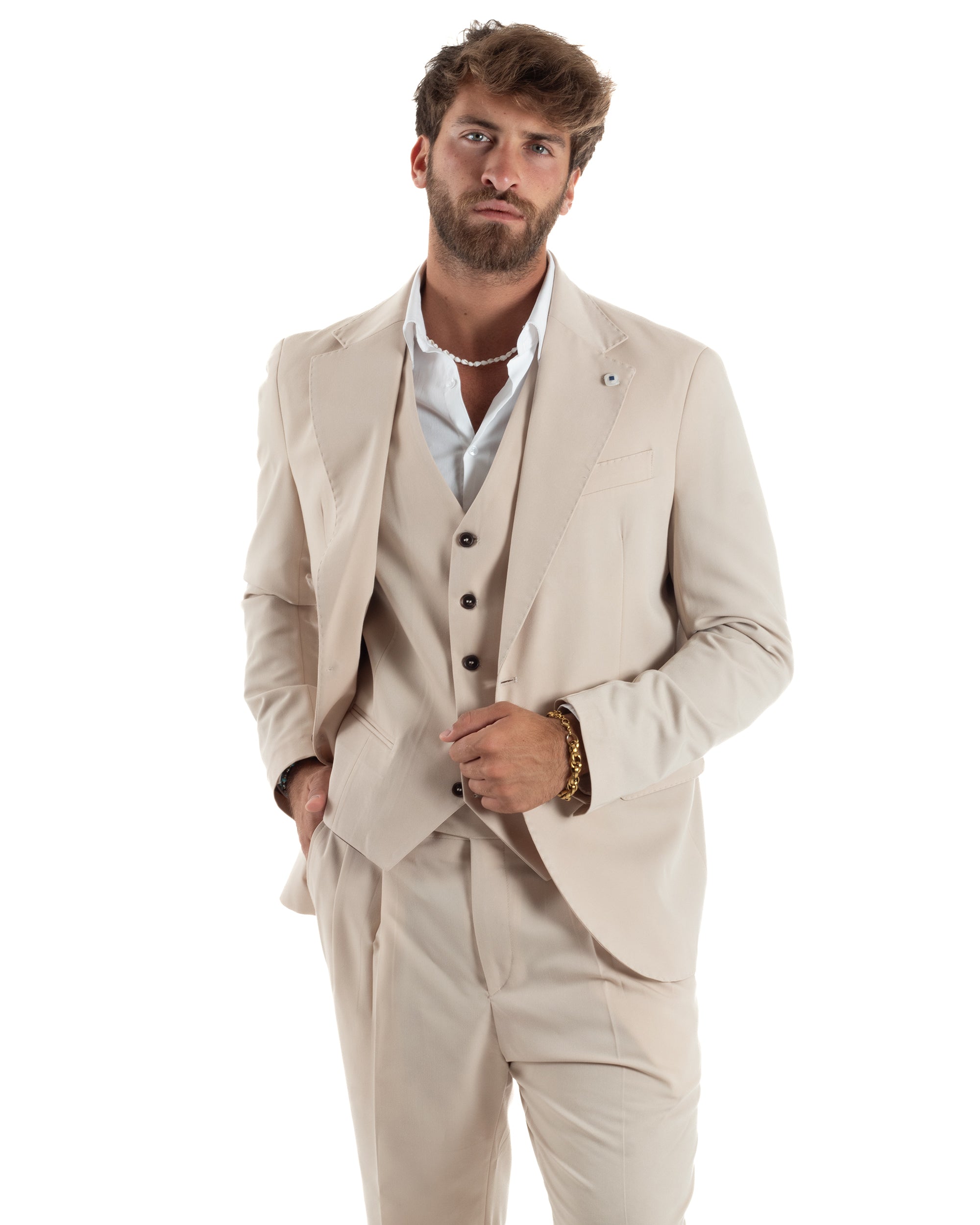 Abito Sartoriale Monopetto Con Gilet AE1166A