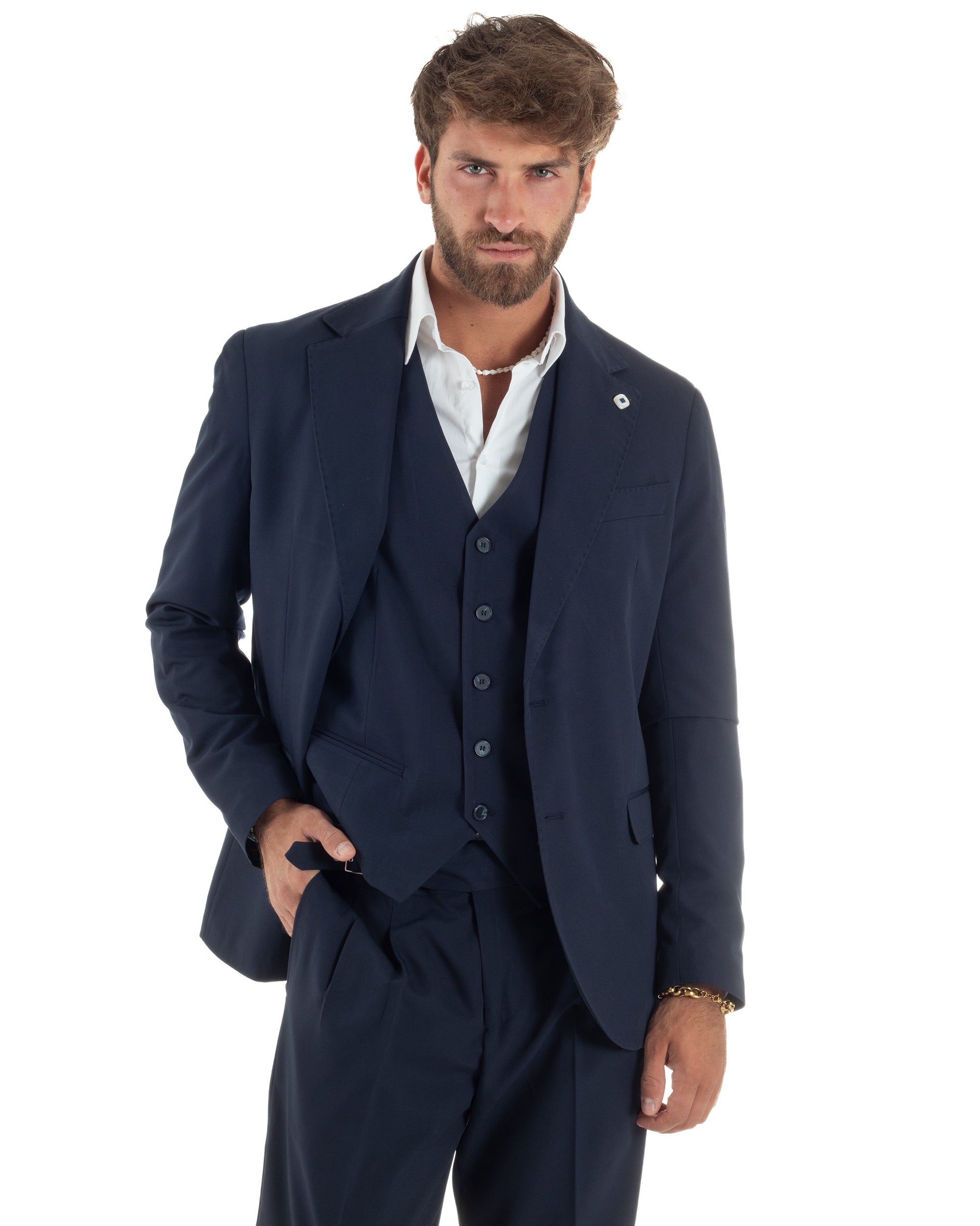Abito Sartoriale Monopetto Con Gilet AE1167A