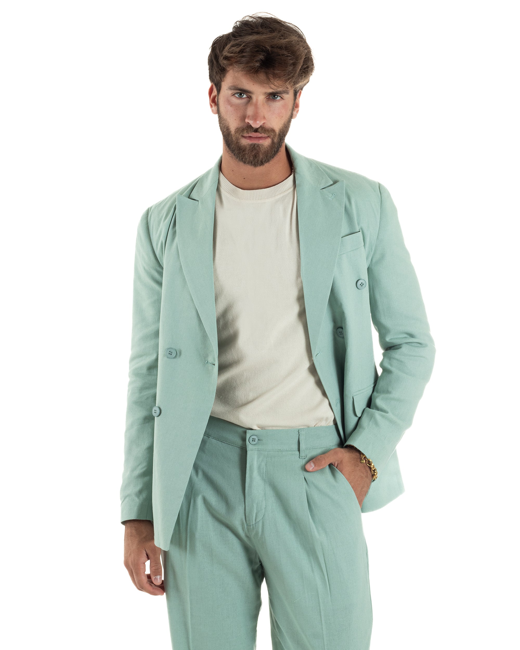 Abito Lino Doppiopetto Sartoriale AE1168A