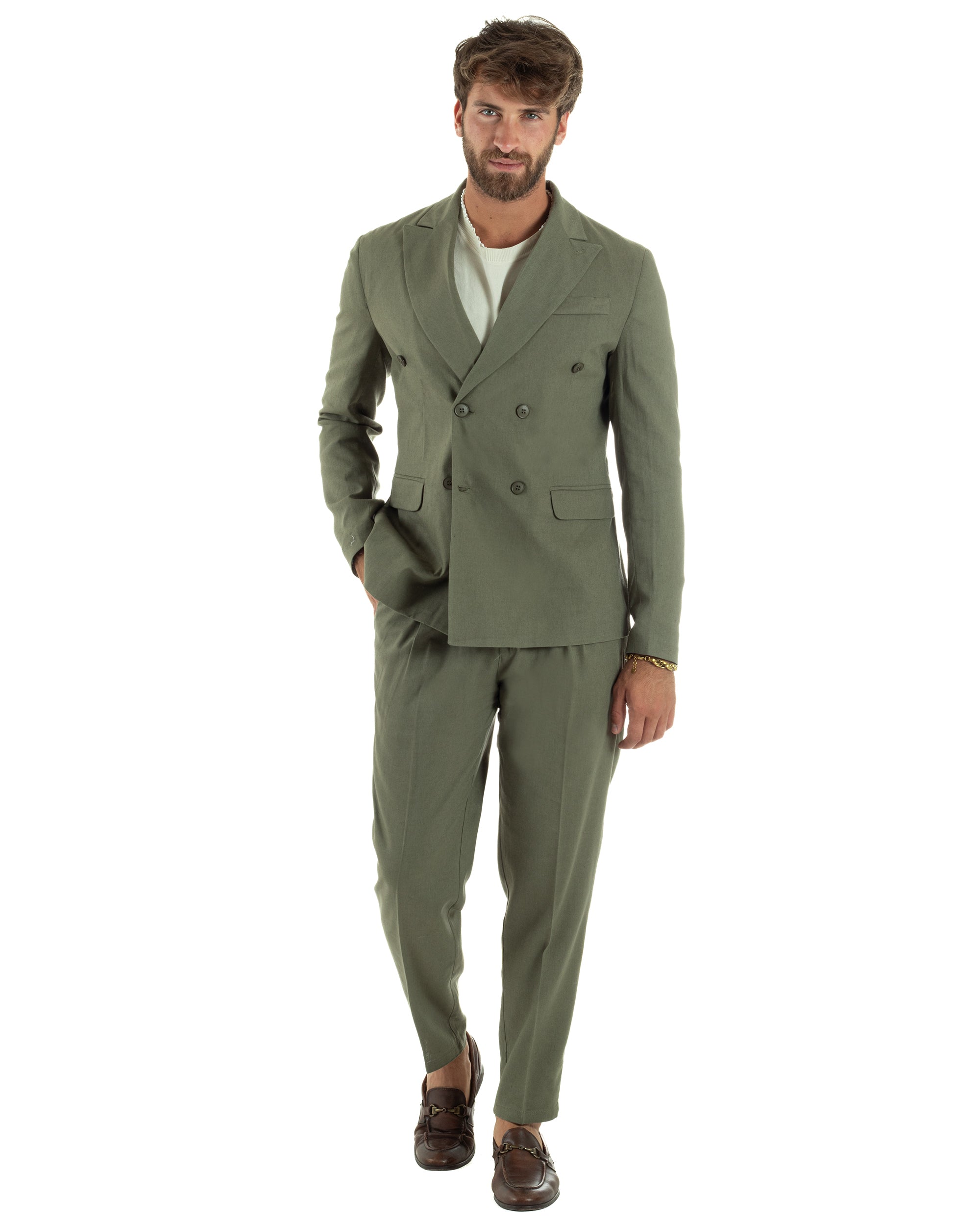 Abito Lino Doppiopetto Sartoriale AE1169A