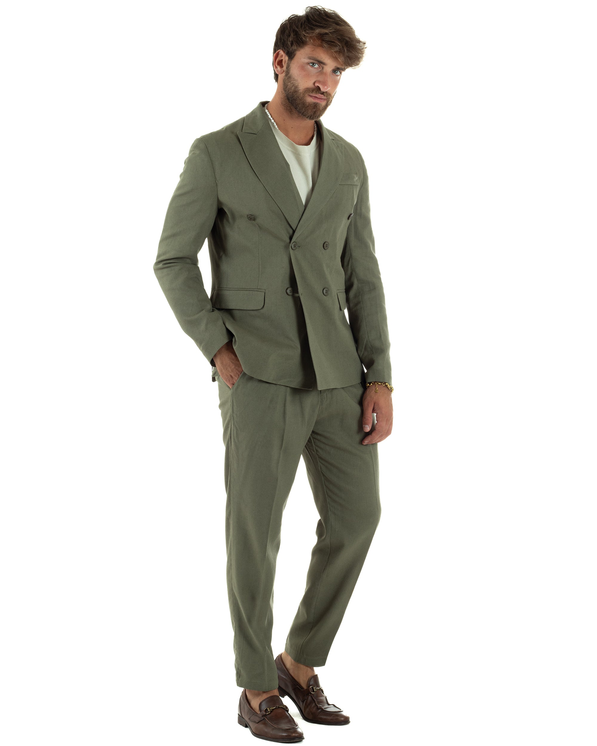 Abito Lino Doppiopetto Sartoriale AE1169A