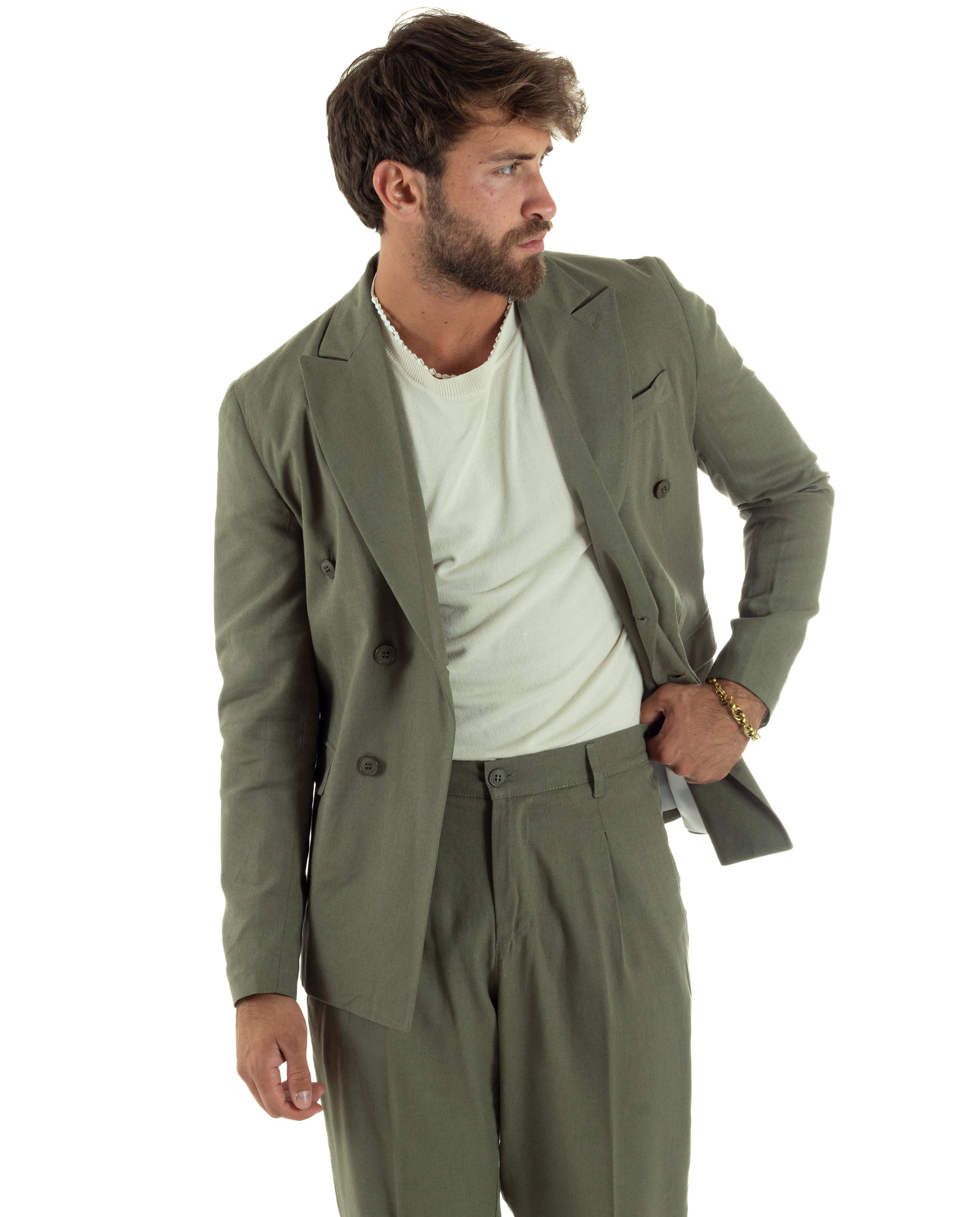 Abito Lino Doppiopetto Sartoriale AE1169A