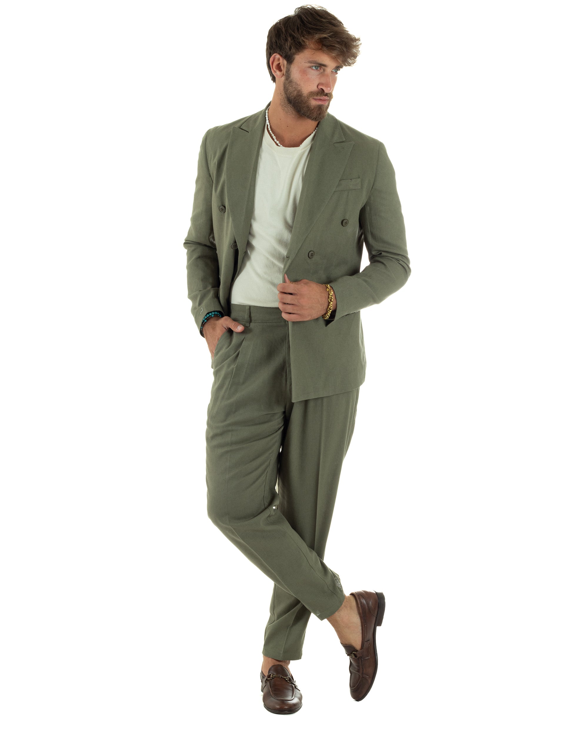 Abito Lino Doppiopetto Sartoriale AE1169A