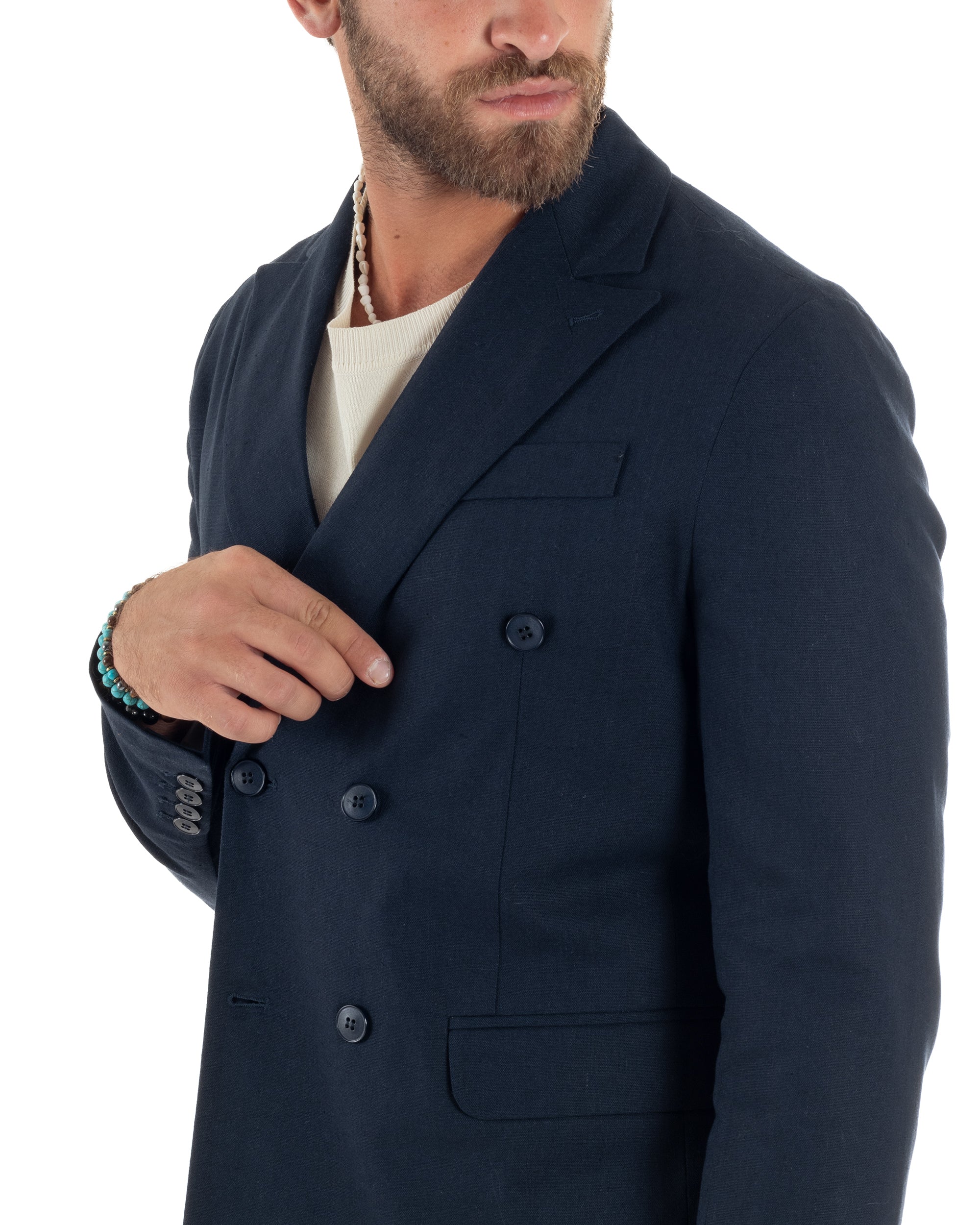 Men's Tracksuit Set PolyCotton Print Warm Tracksuit Hoodie Elastic Pants White GIOSAL-OU2482A