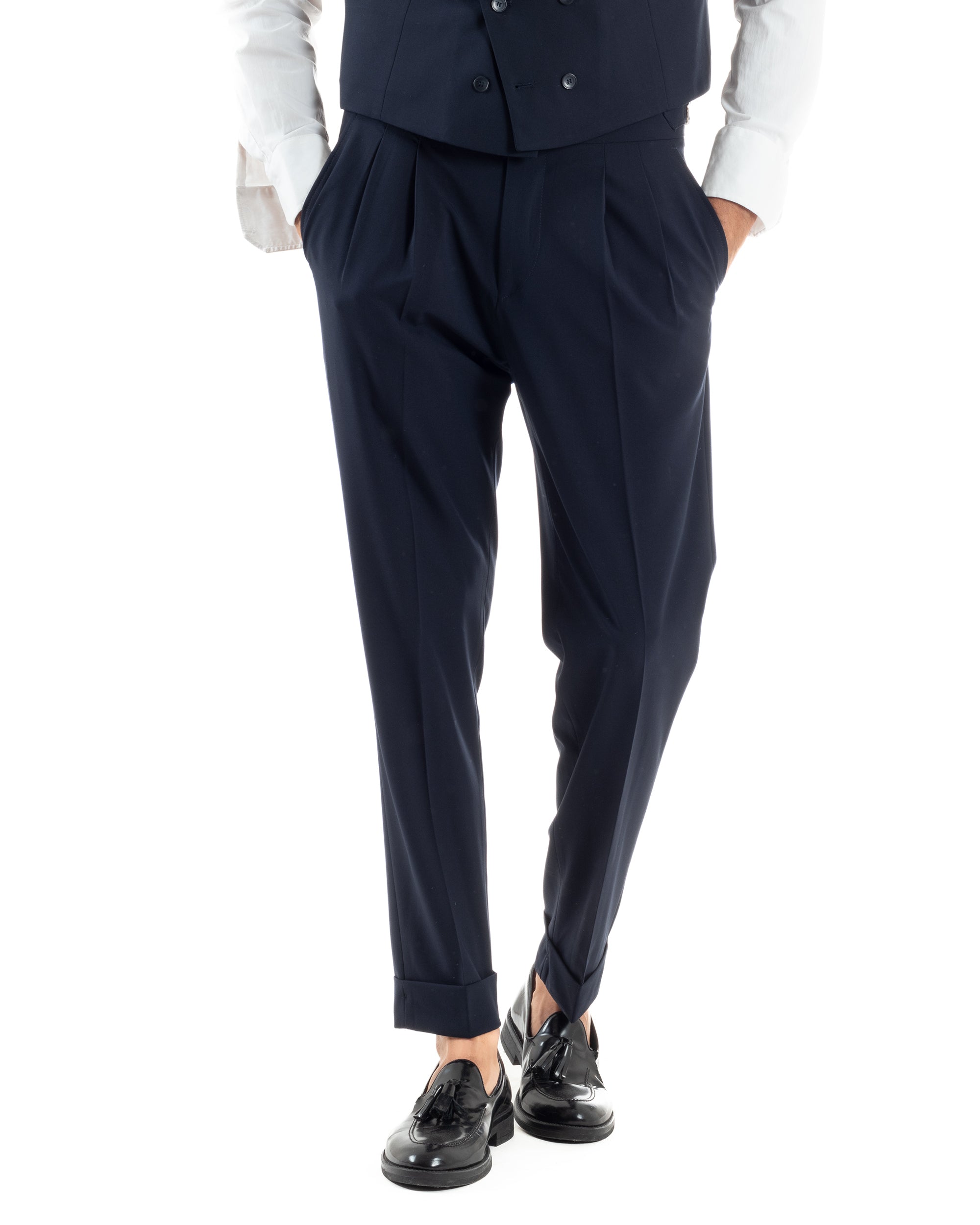 Abito Monopetto Sartoriale Tre Pezzi Gilet Doppiopetto AE1174A