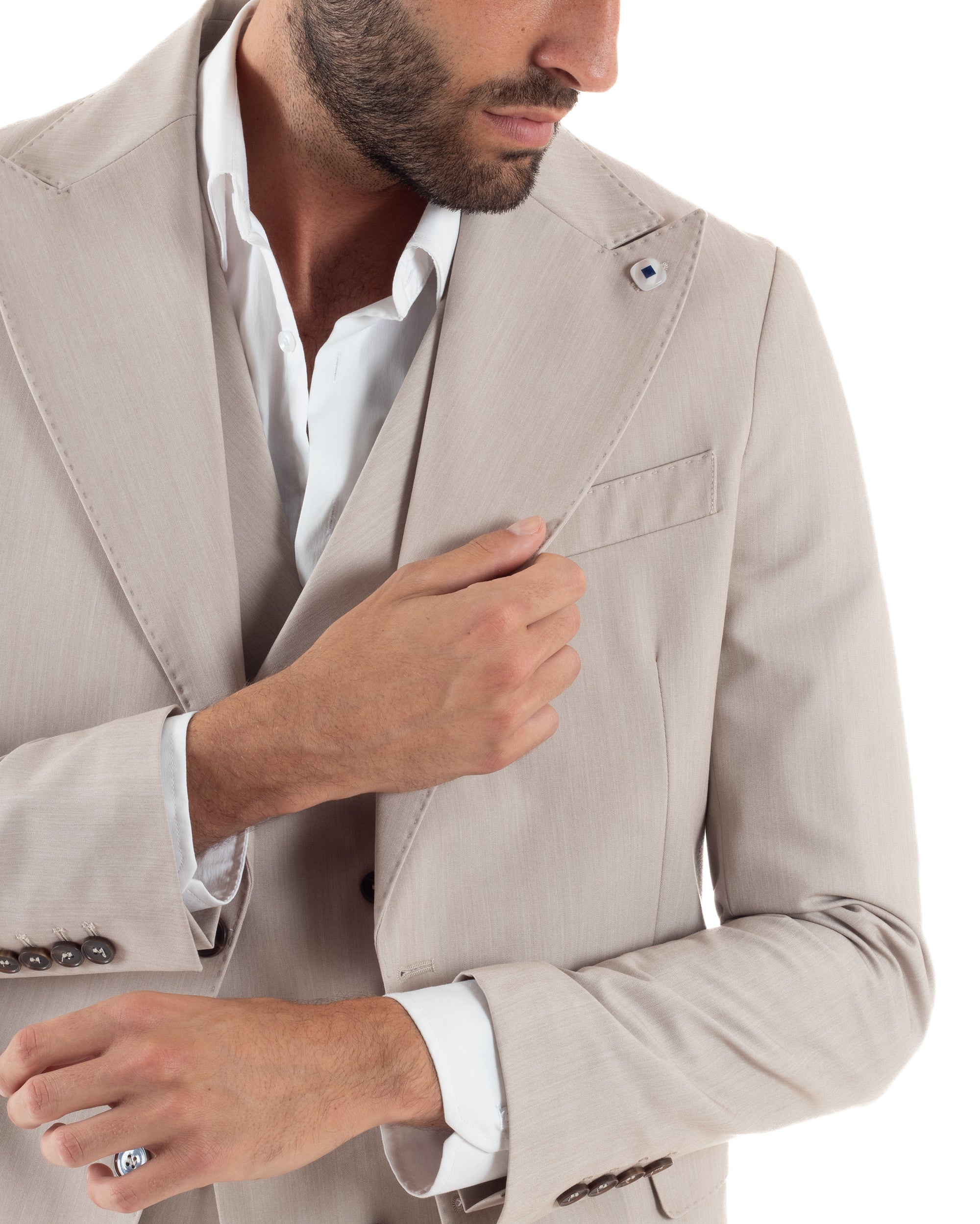 Abito Monopetto Sartoriale Tre Pezzi Gilet Doppiopetto AE1175A