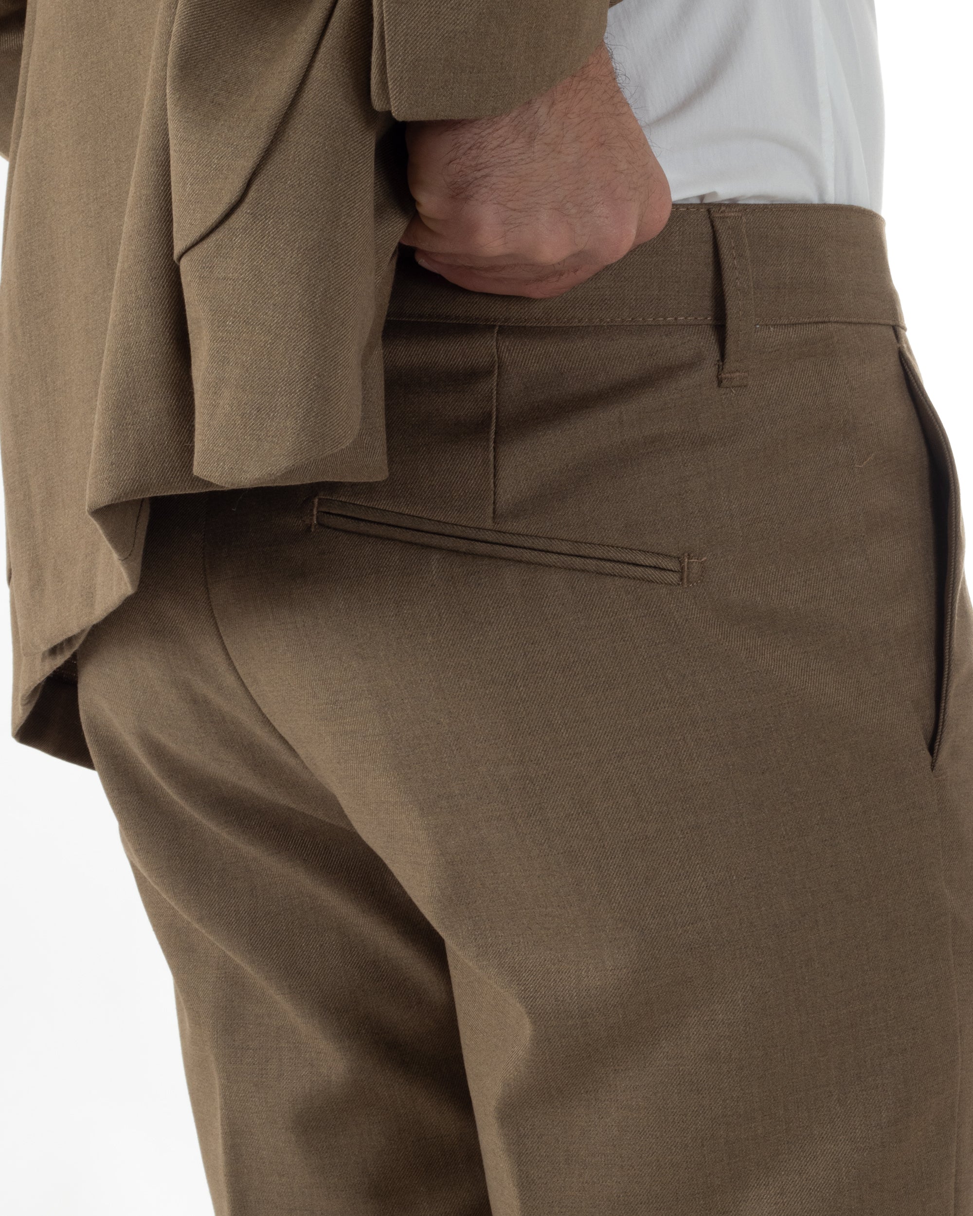 Abito Uomo Monopetto Lana Classico Sartoriale Camel AE1197A