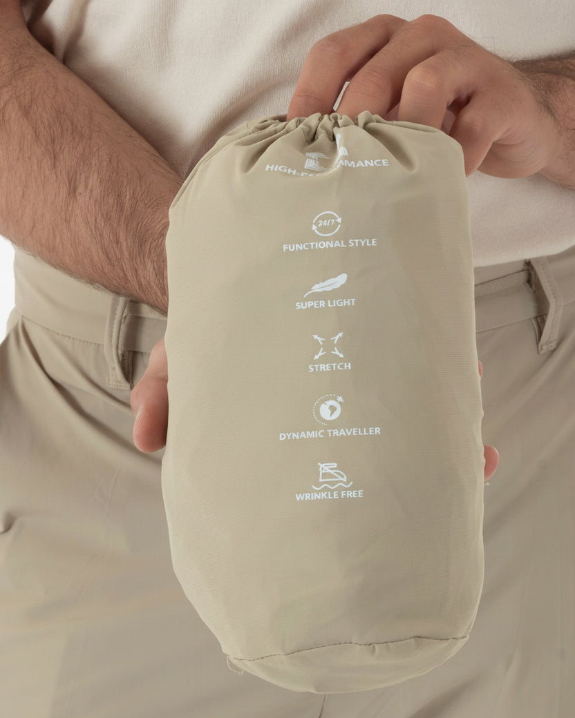 Dettaglio fodera 100% viscosa abito beige no stiro impermeabile uomo