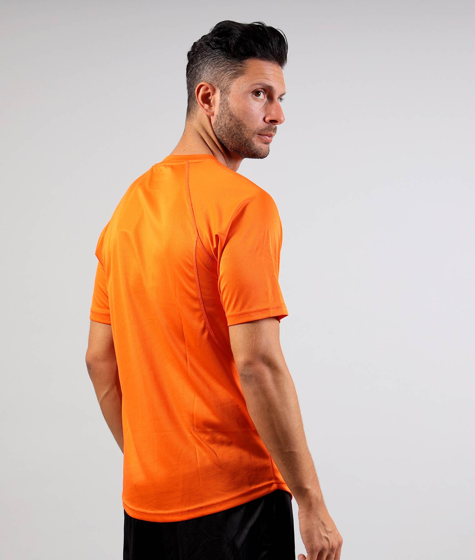T-shirt GIVOVA ONE MICROFORATA ARANCIO Mesh Unisex Maglia Sportiva Comoda Tinta Unita GIOSAL