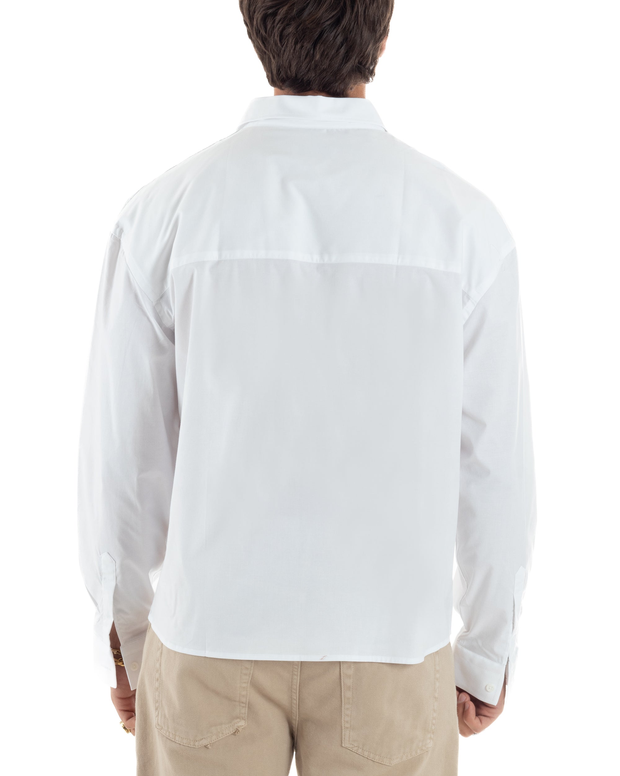 Camicia Crop Cotone Basic C2966A