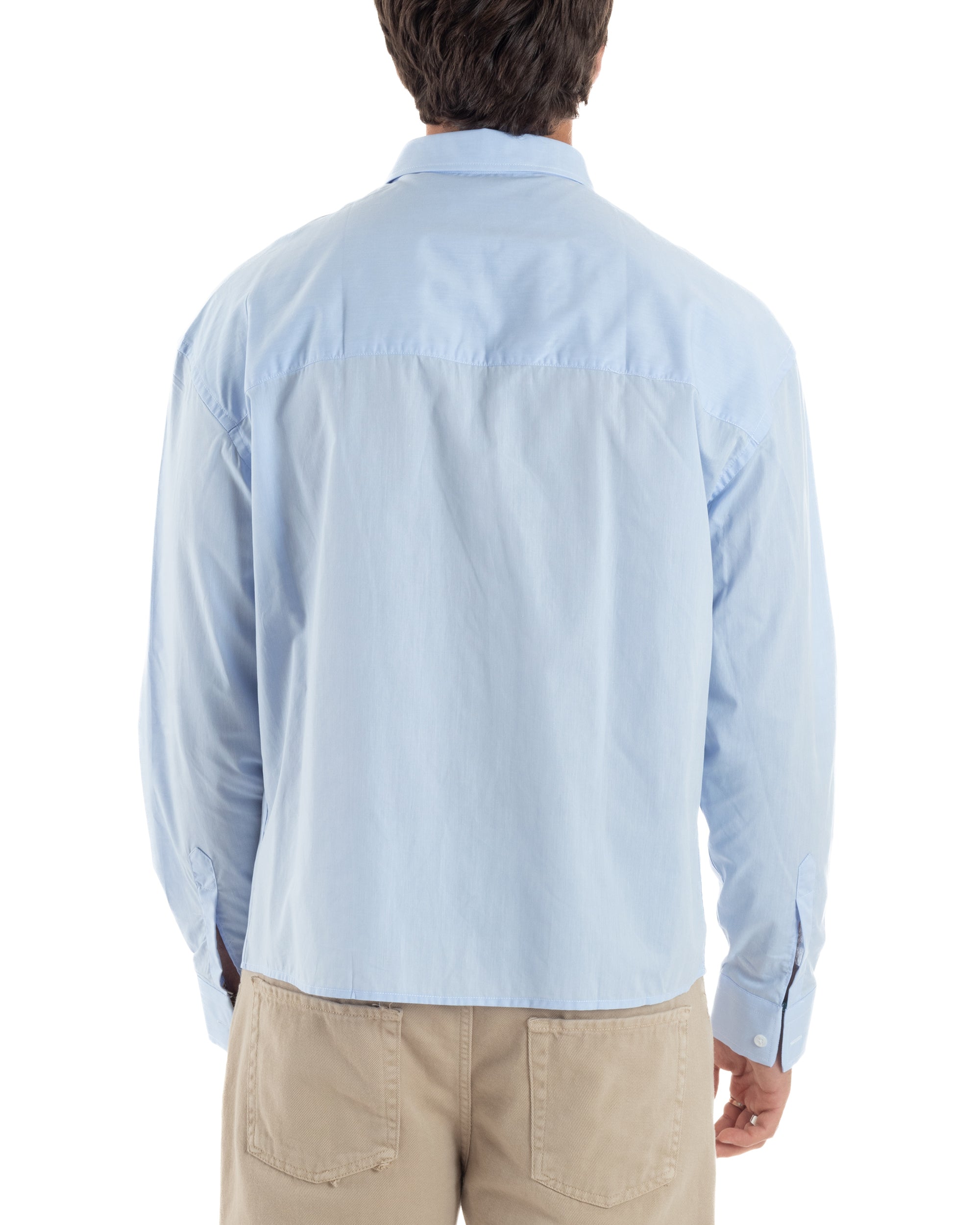 Camicia Crop Cotone Basic C2965A