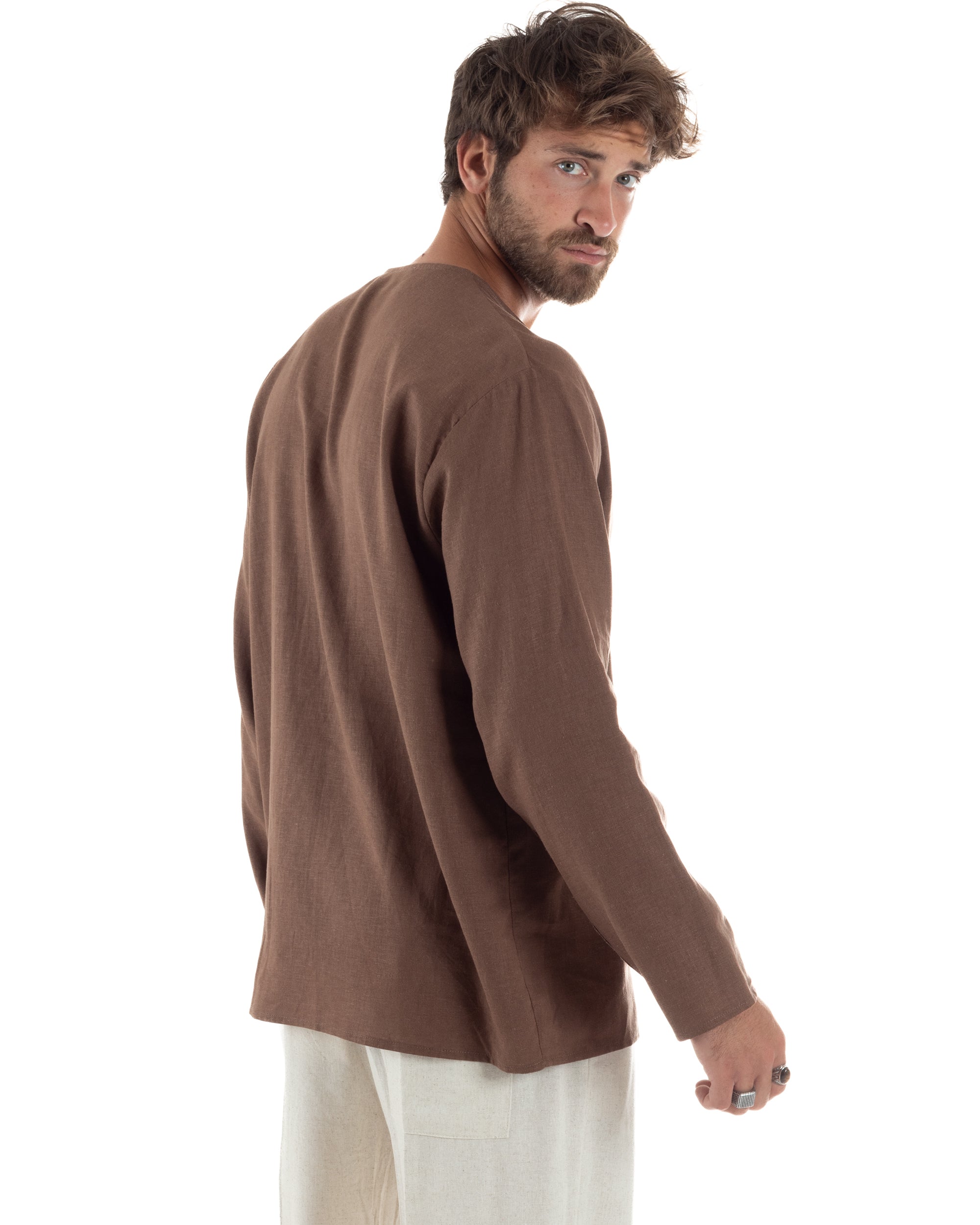 Camicia Lino Casacca Relaxed Fit C2967A