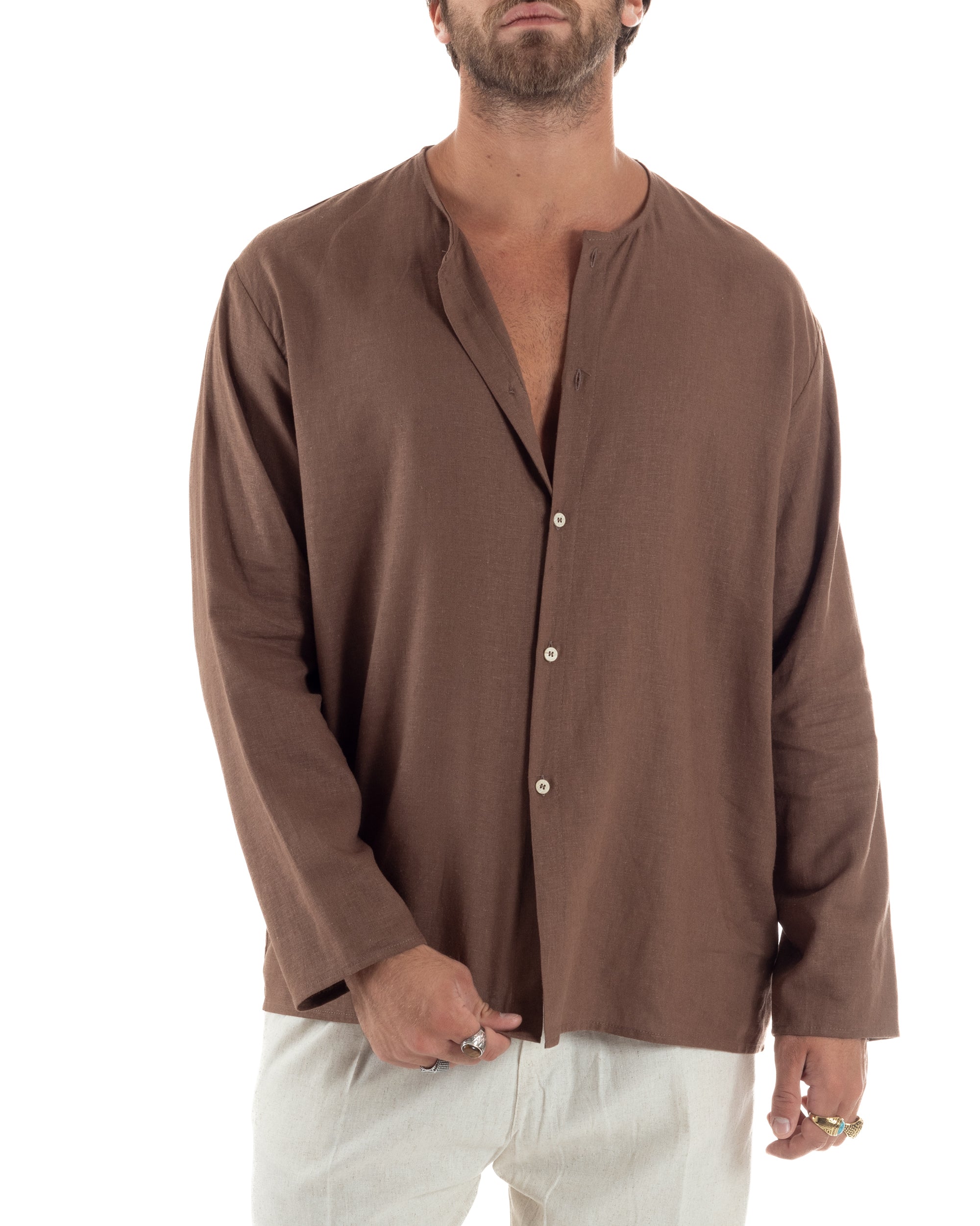 Camicia Lino Casacca Relaxed Fit C2967A