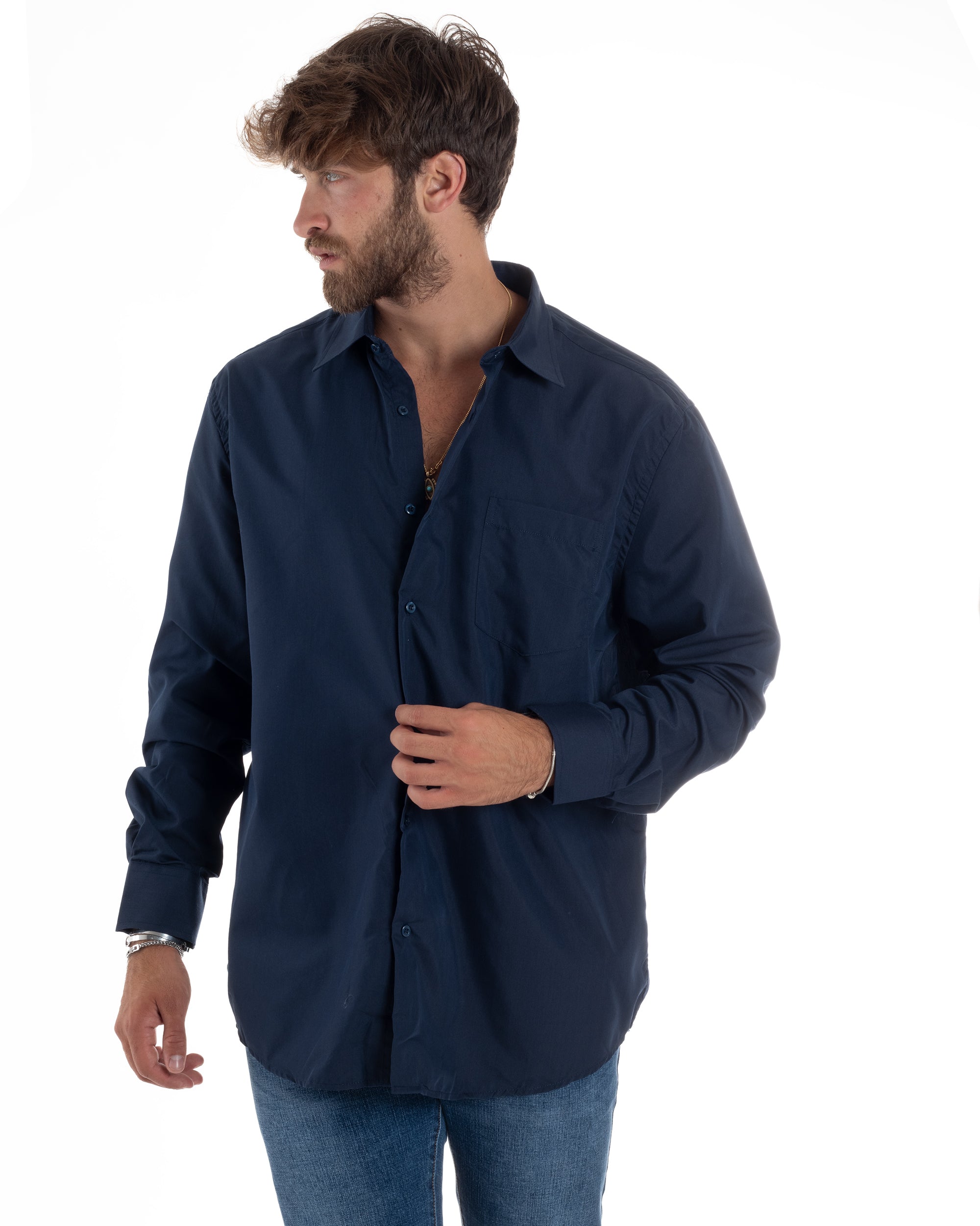 Camicia Basic Cotone Regular Fit C2984A