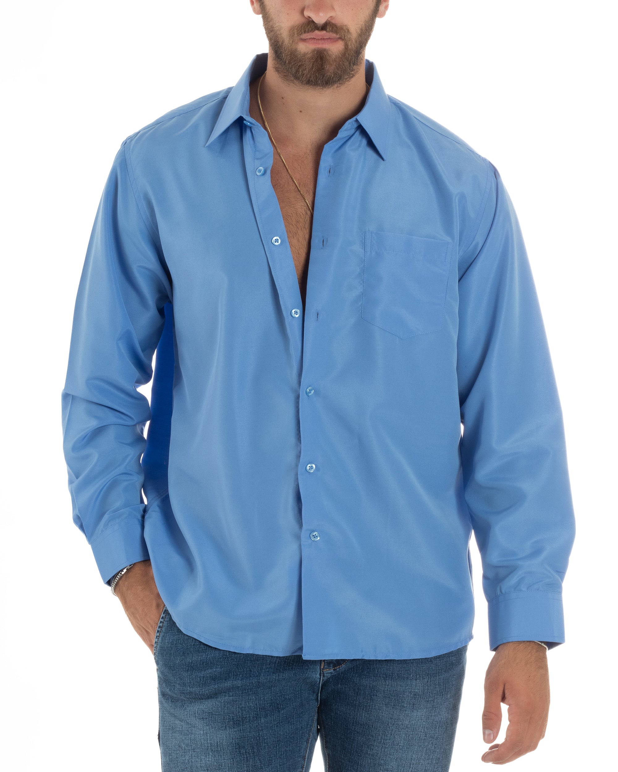 Camicia Basic Cotone Regular Fit C2985A