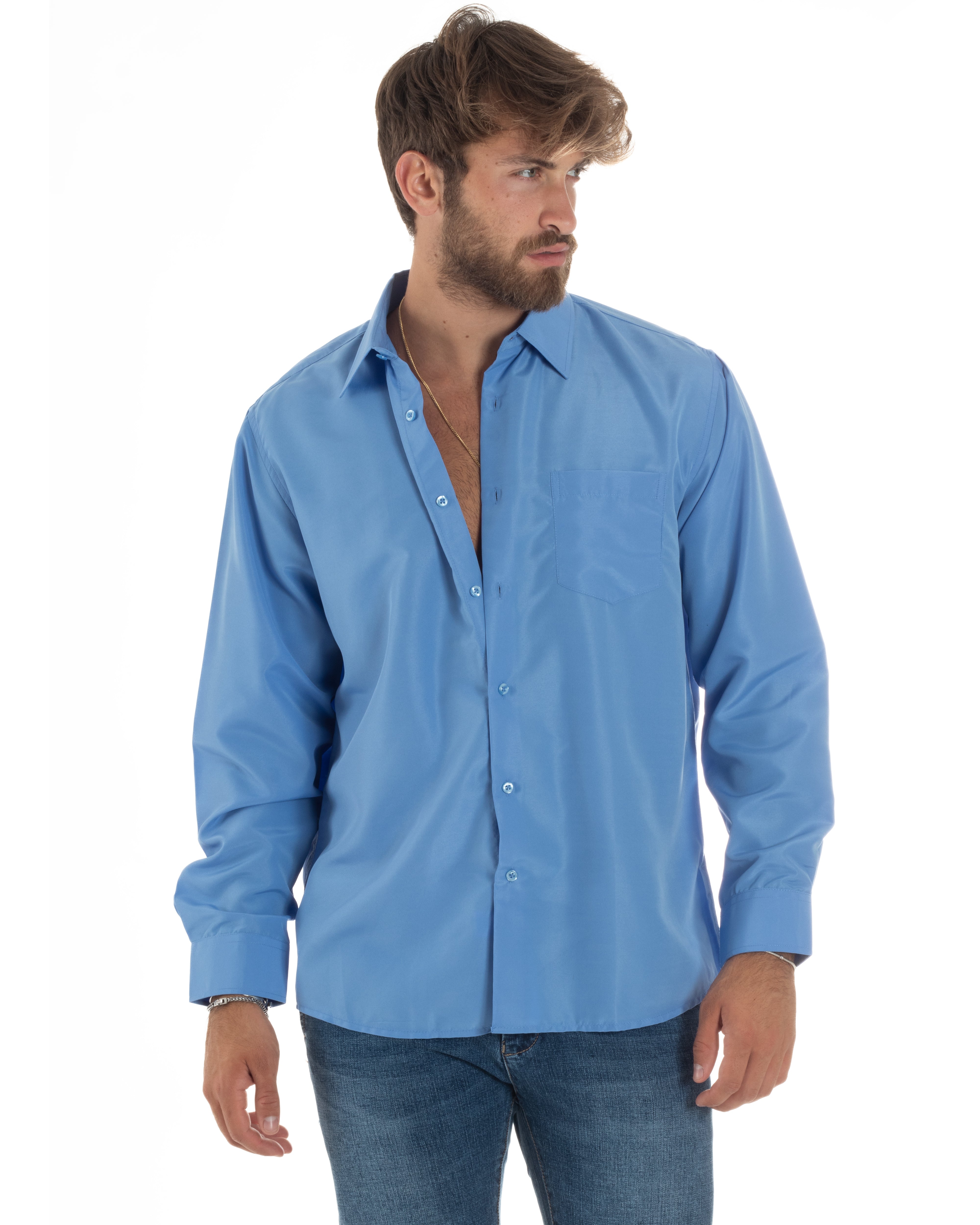 Camicia Basic Cotone Regular Fit C2985A