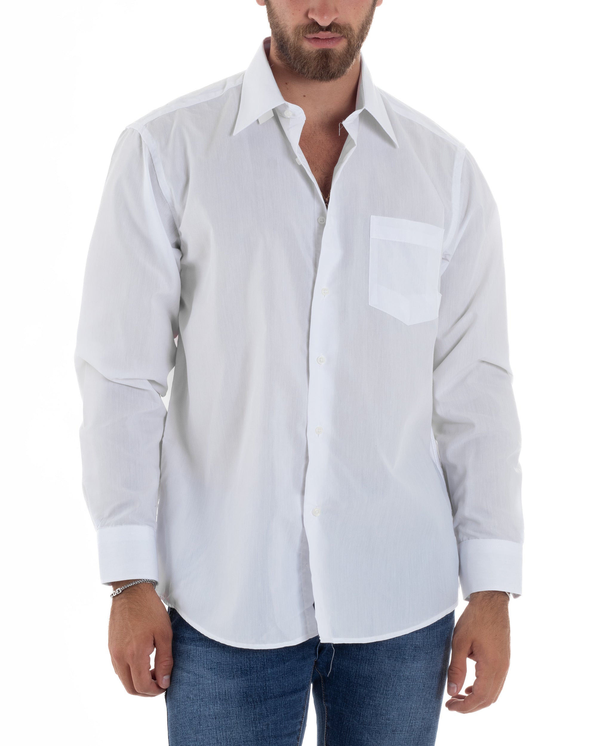 Camicia Basic Cotone Regular Fit C2986A