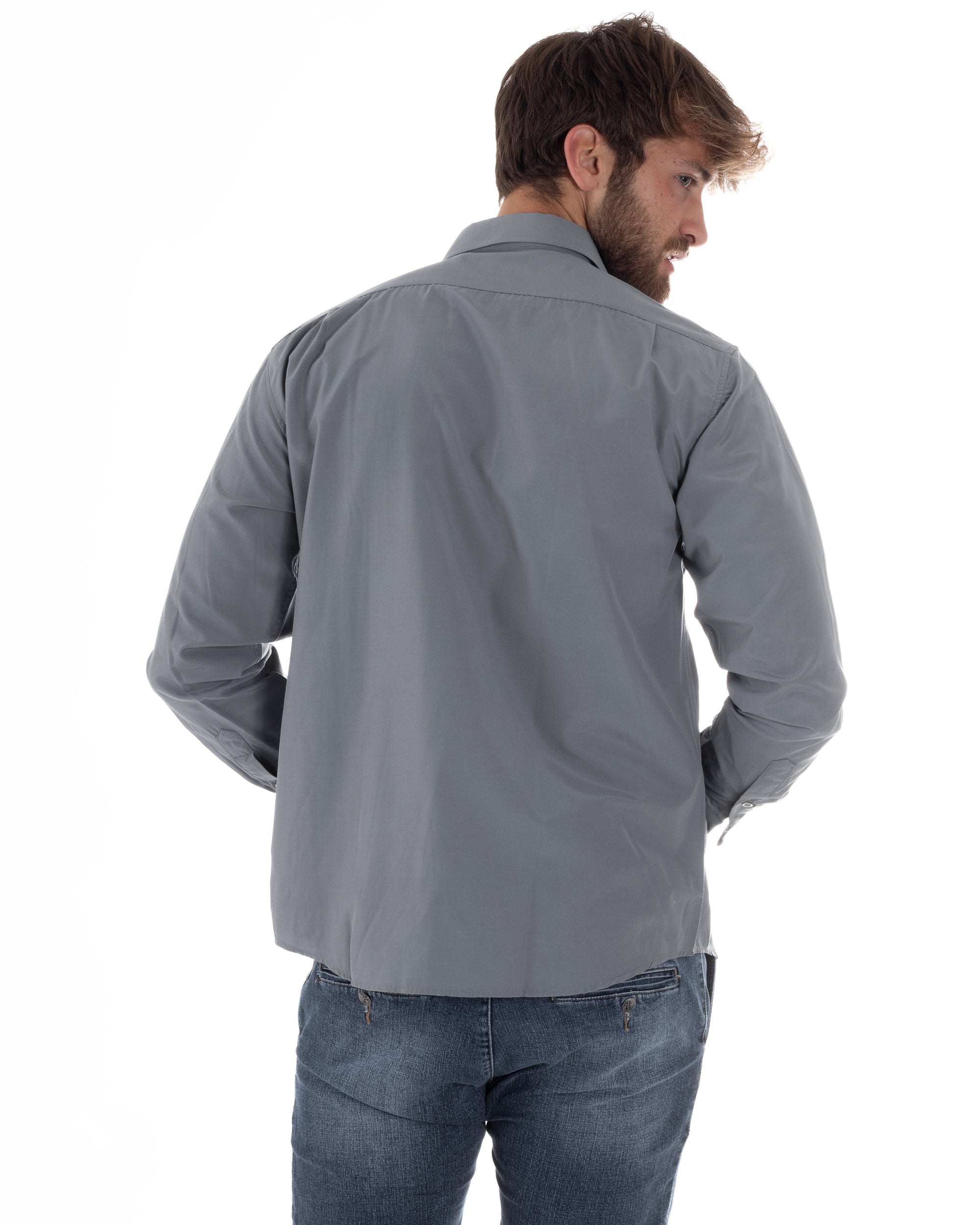 Camicia Basic Cotone Regular Fit C2987A