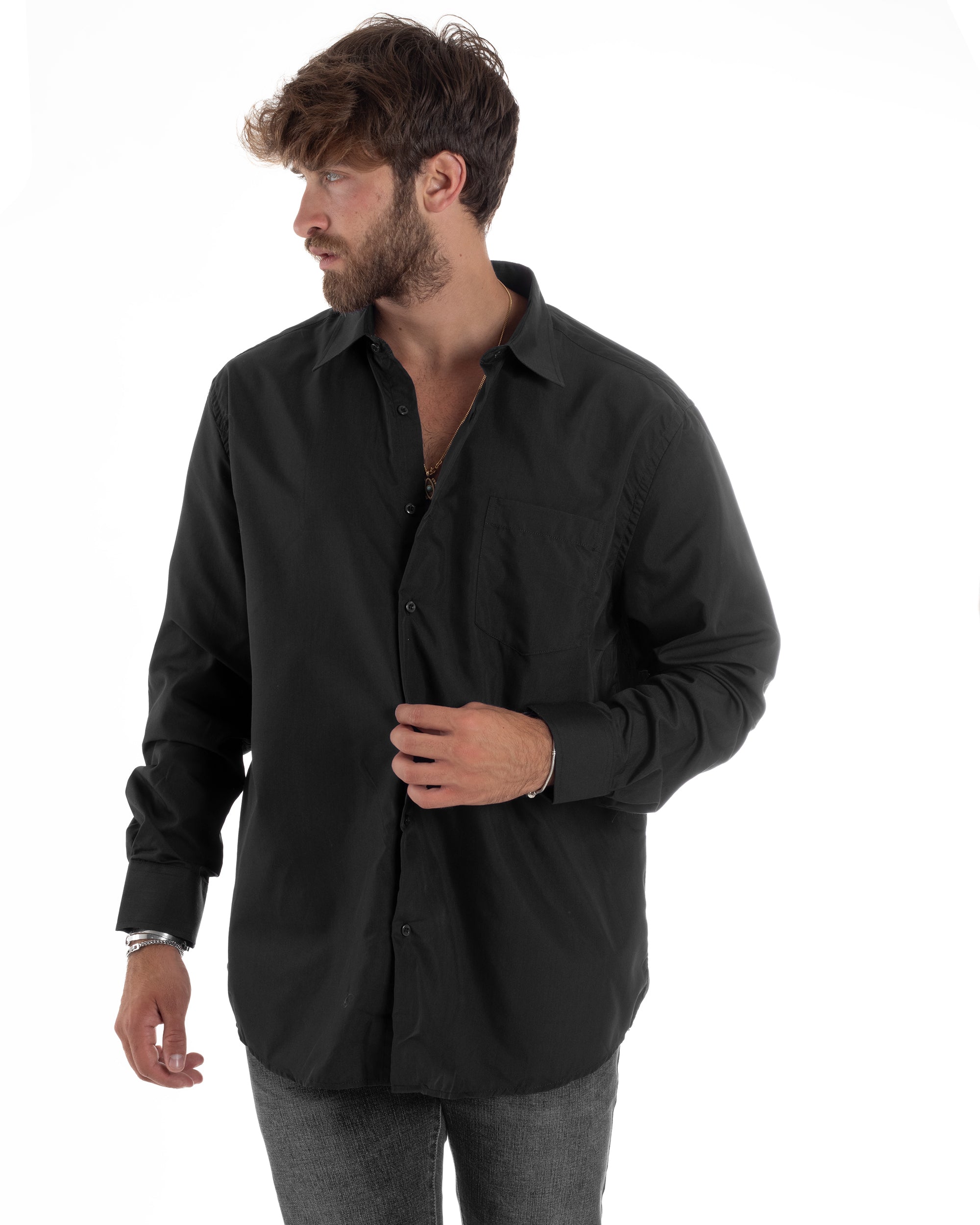 Camicia Basic Cotone Regular Fit C2988A