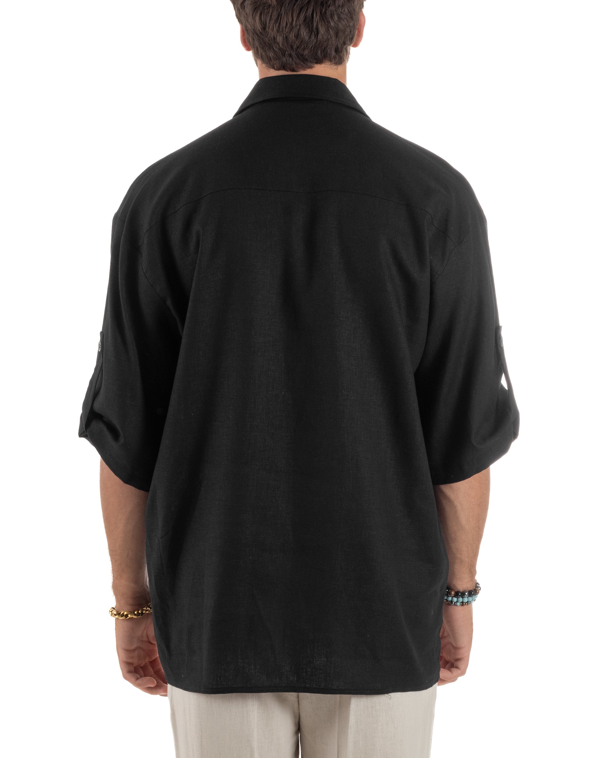 Camicia Lino Casacca Relaxed Fit C2997A