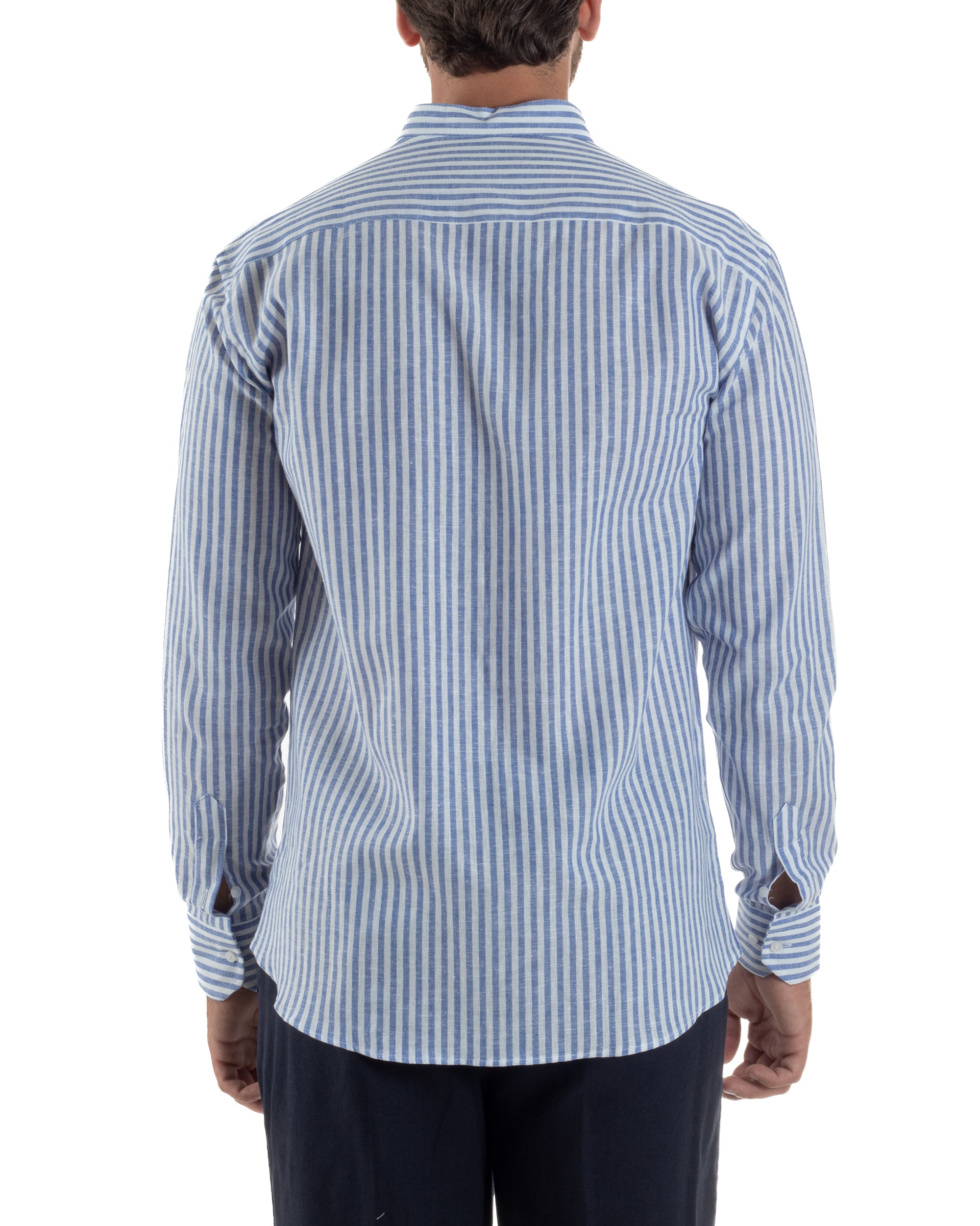 Camicia Lino Riga Sottile Coreana C3021A