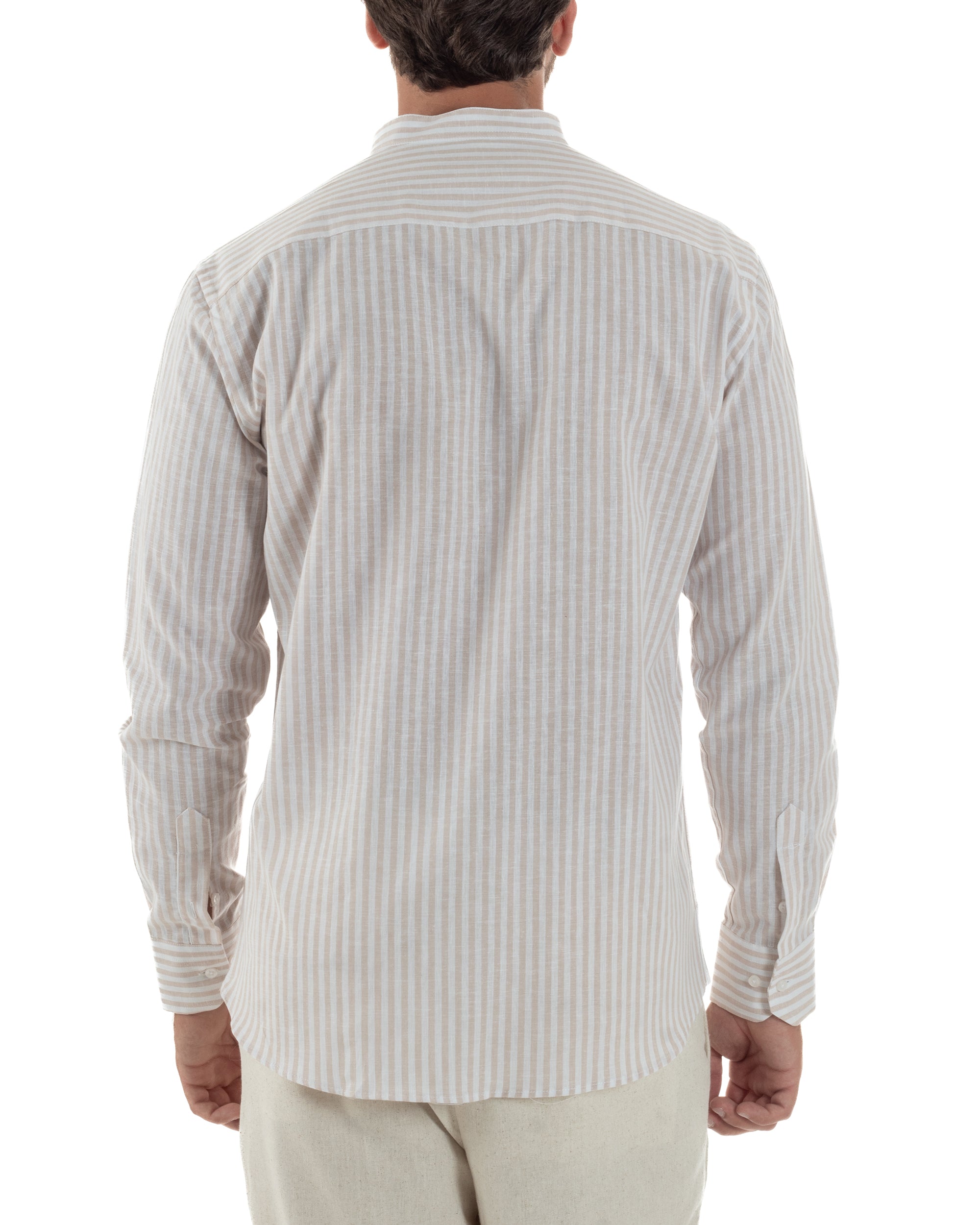 Camicia Lino Riga Sottile Coreana C3022A