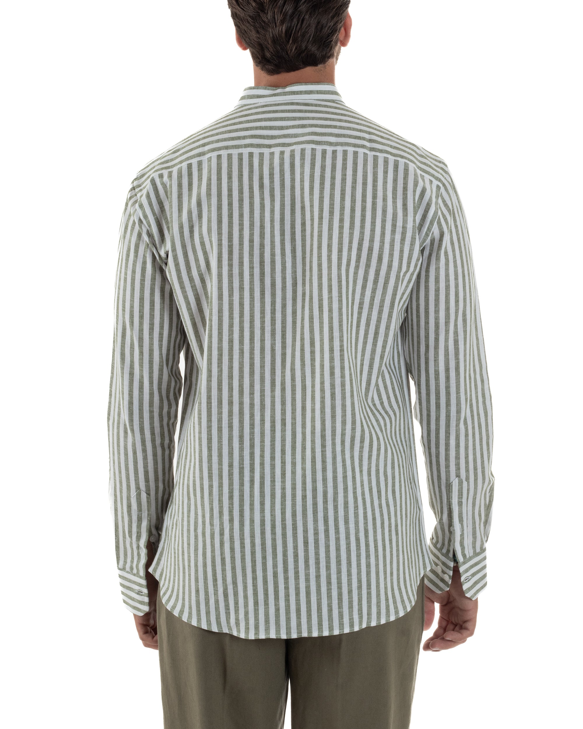 Camicia Lino Riga Sottile Coreana C3023A