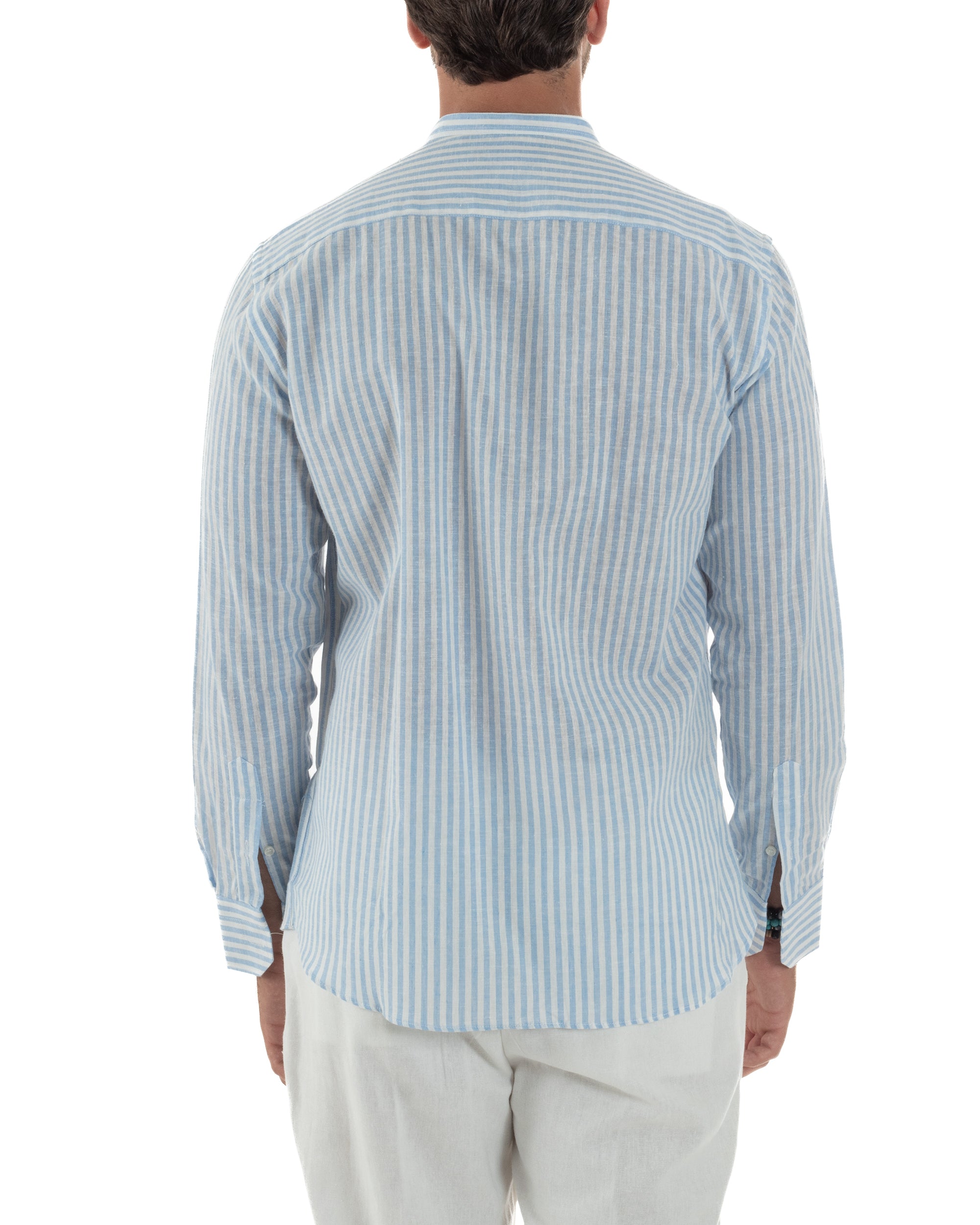 Camicia Lino Riga Sottile Coreana C3024A