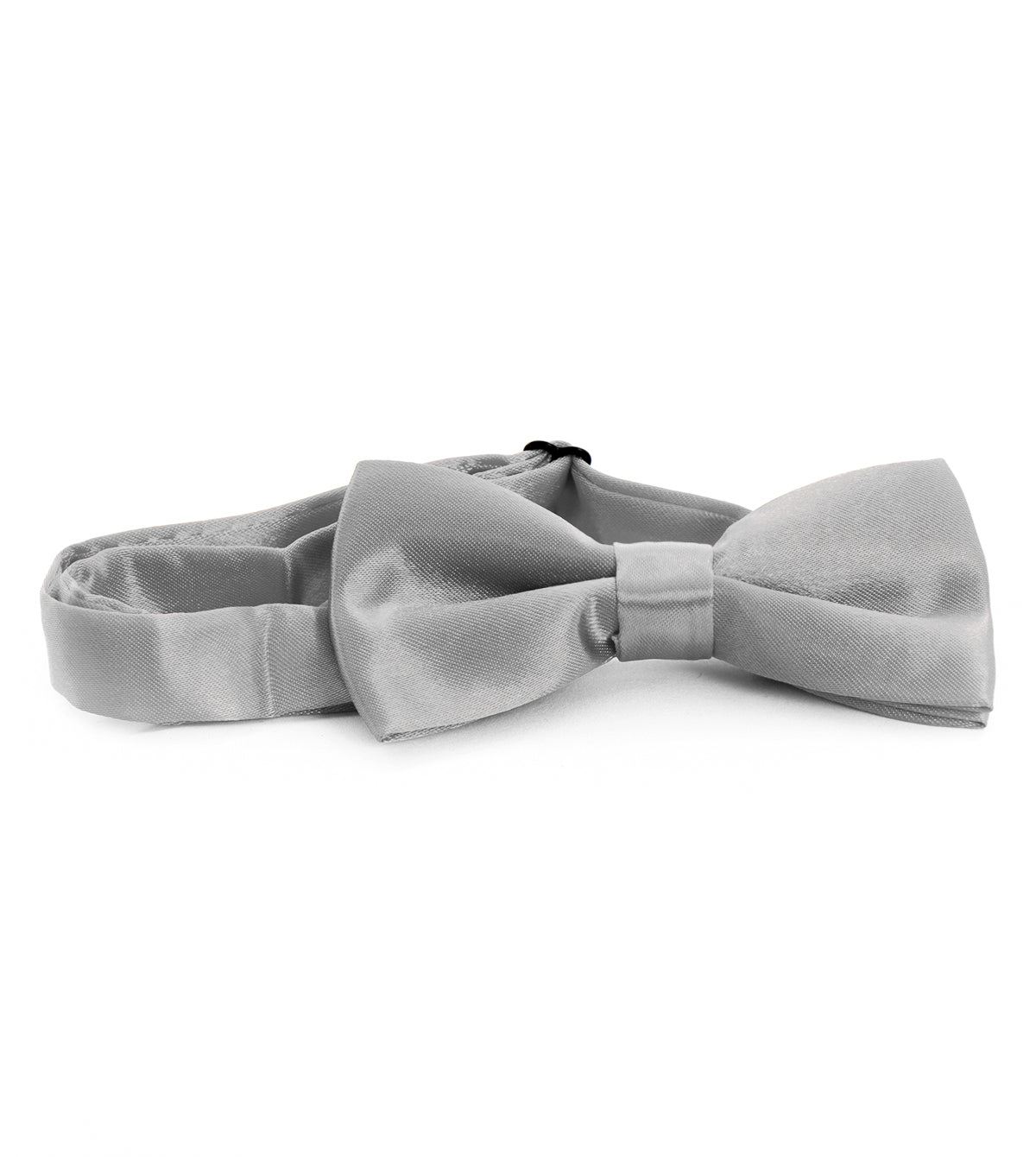 Papillon Farfalla Raso Uomo Unisex Cravattino Grigio Chiaro Accessorio Elegante Cerimonia Casual Basic GIOSAL-CP1062A