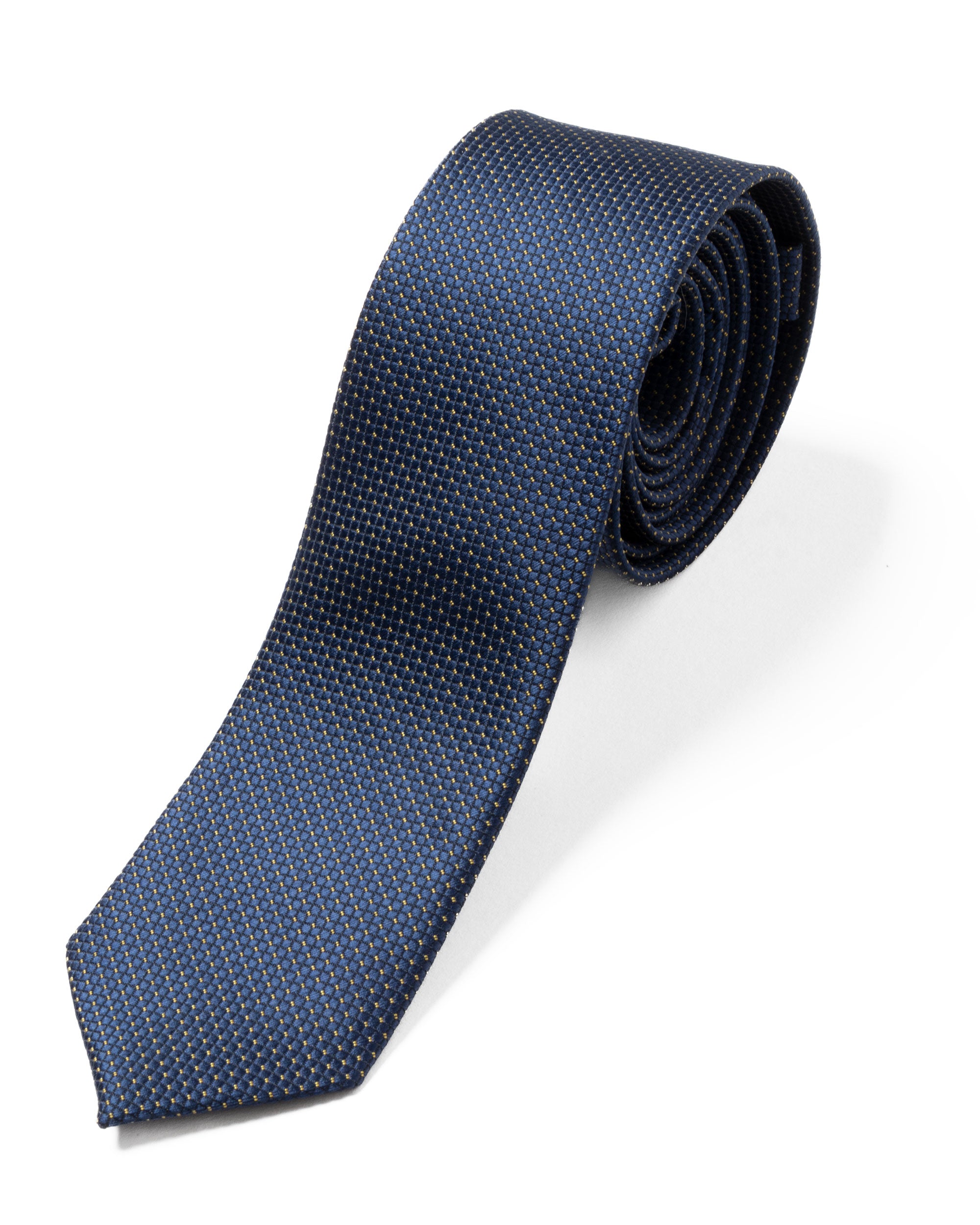 Cravattino Uomo Unisex Cravatta Pala Media Elegante Cerimonia Casual Basic Quadretti Blu GIOSAL-CP1144A