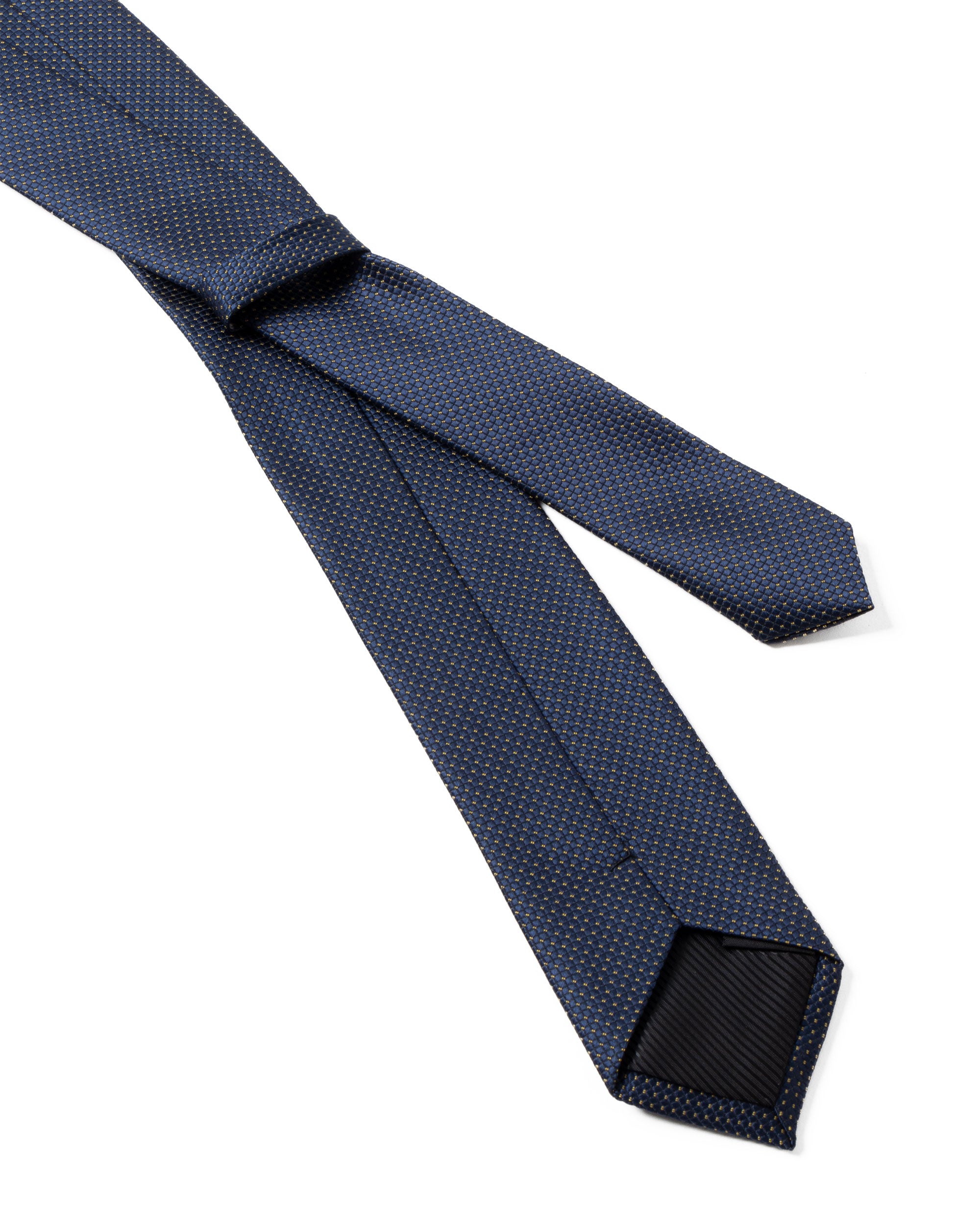 Cravattino Uomo Unisex Cravatta Pala Media Elegante Cerimonia Casual Basic Quadretti Blu GIOSAL-CP1144A