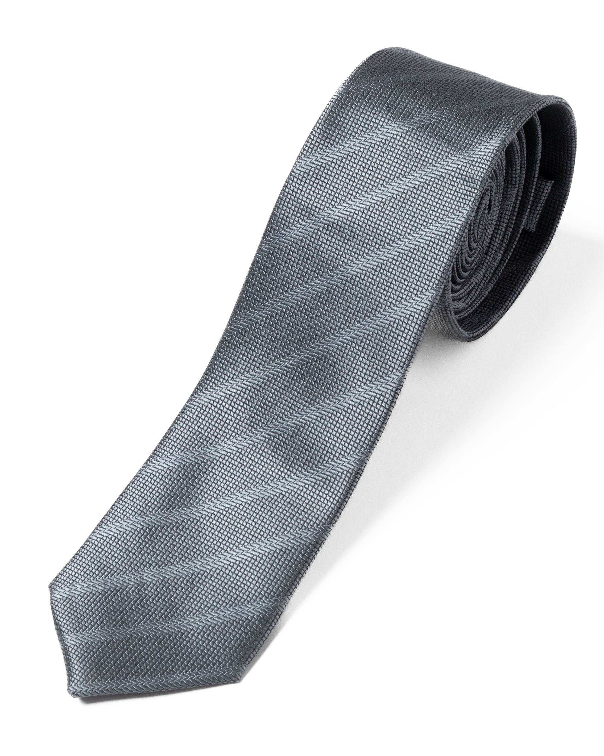 Cravattino Uomo Unisex Cravatta Pala Media Elegante Cerimonia Casual Basic Quadretti Rigata Grigio GIOSAL-CP1145A