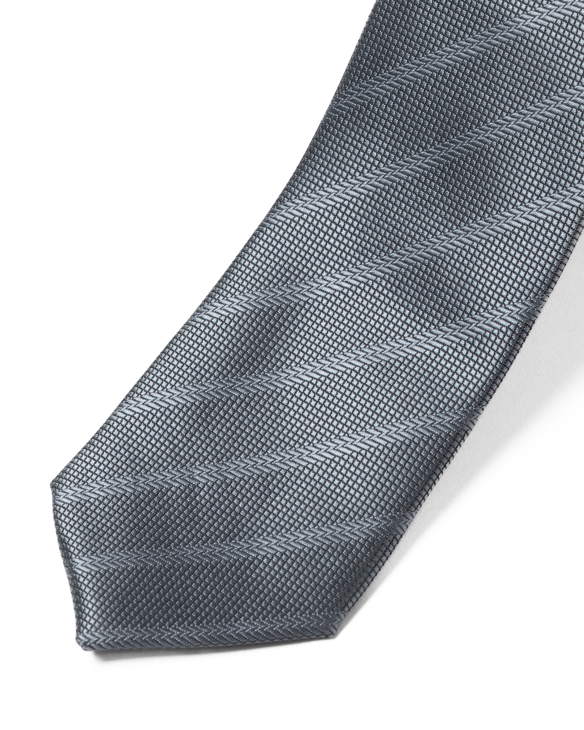 Cravattino Uomo Unisex Cravatta Pala Media Elegante Cerimonia Casual Basic Quadretti Rigata Grigio GIOSAL-CP1145A