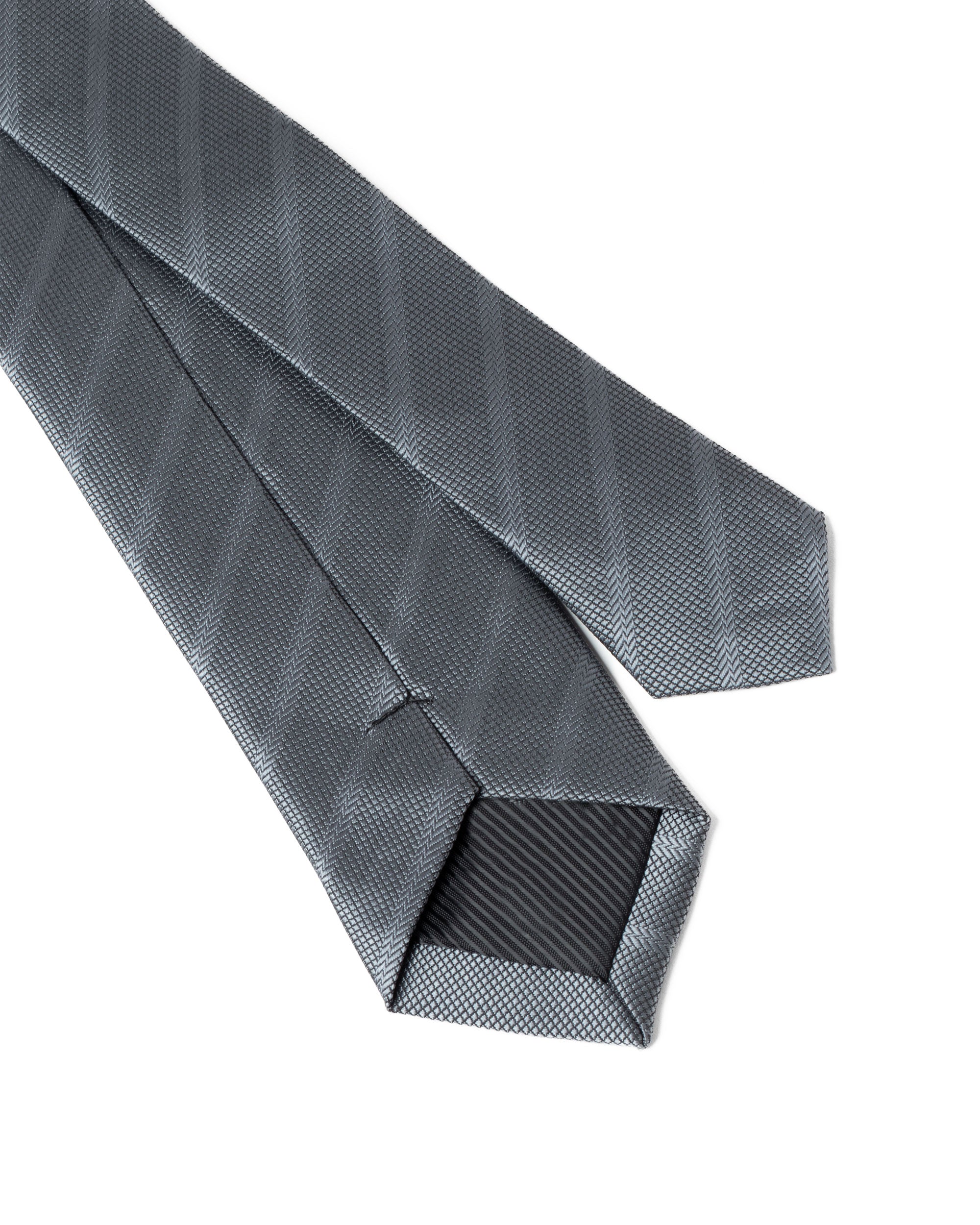 Cravattino Uomo Unisex Cravatta Pala Media Elegante Cerimonia Casual Basic Quadretti Rigata Grigio GIOSAL-CP1145A