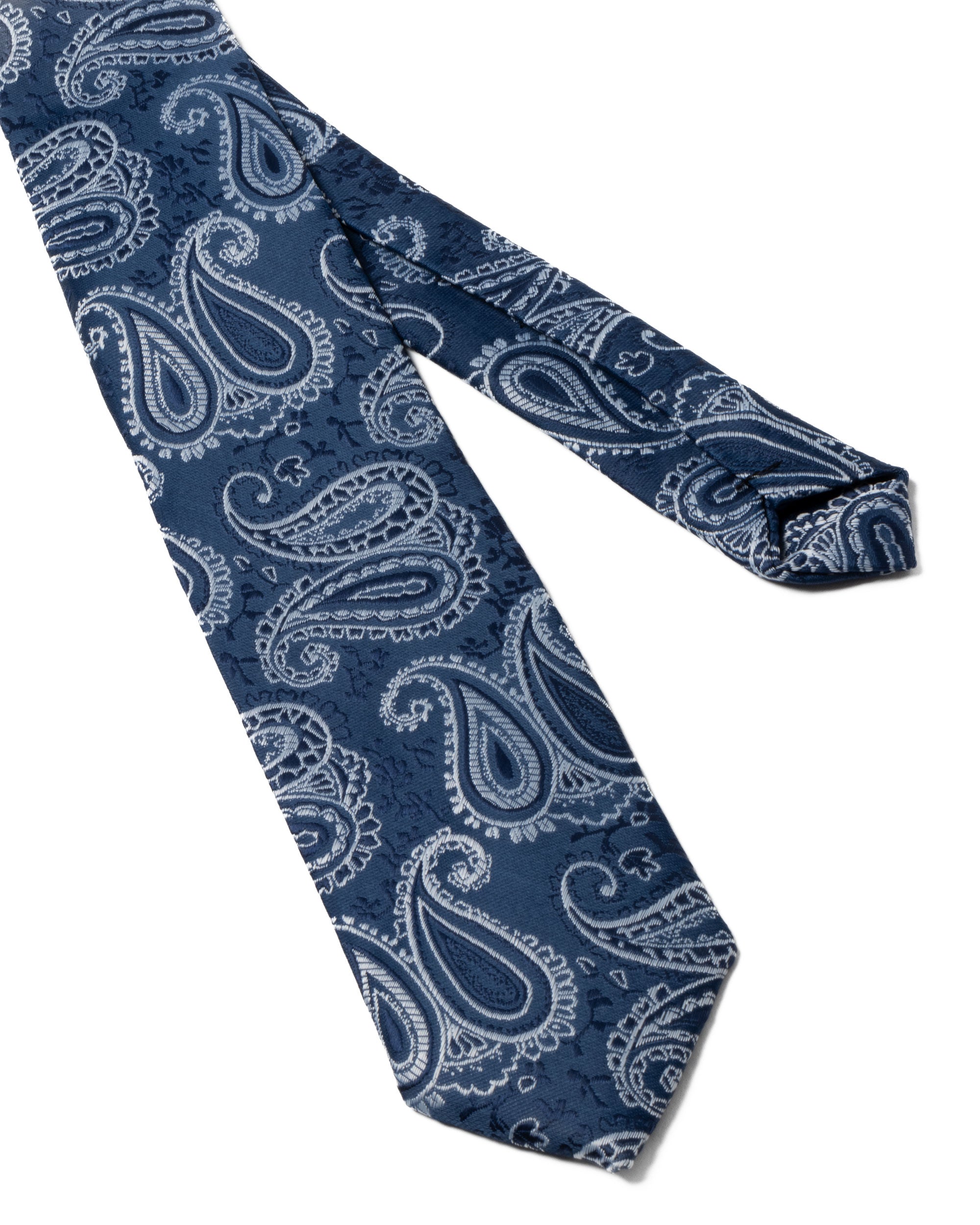 Cravattino Uomo Unisex Cravatta Pala Media Elegante Cerimonia Casual Fantasia Damascata Jacquard Blu Chiaro GIOSAL-CP1151A