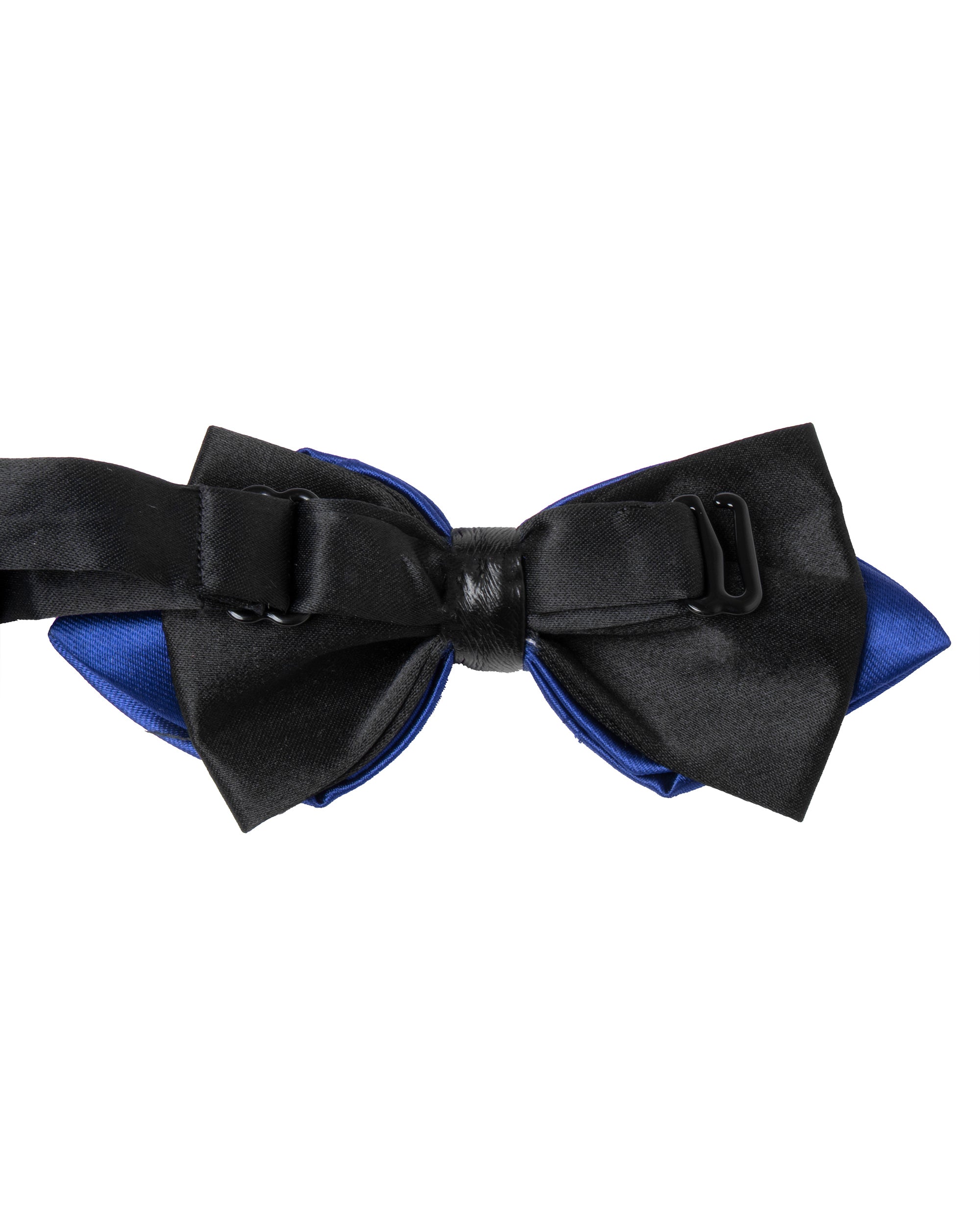 Papillon uomo unisex con punte elegante cerimonia bicolore tinta unita blu royal GIOSAL-CP1155A