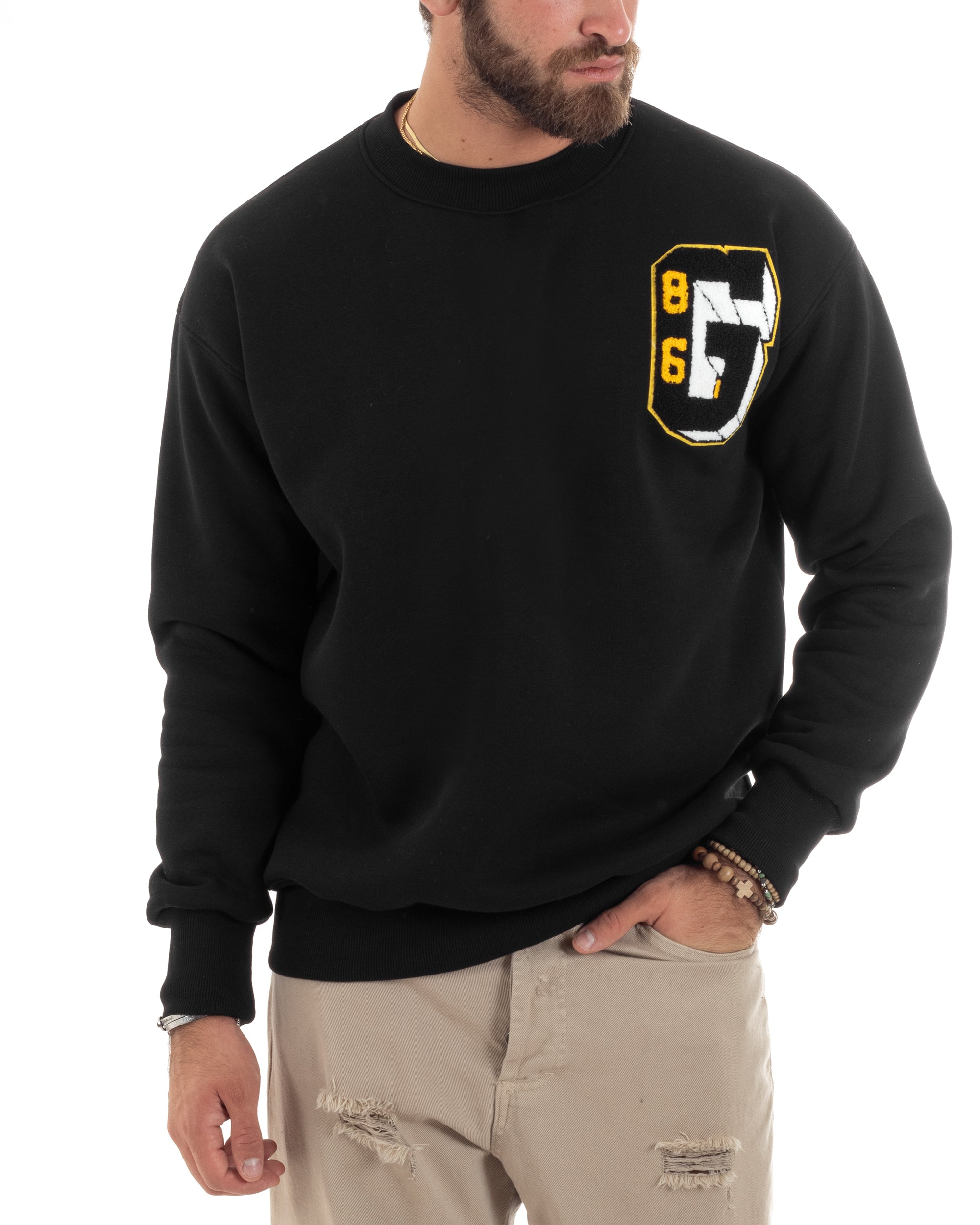 Felpa Uomo Felpe Corte A Maniche Lunghe Felpa Uomo Manica Lunga